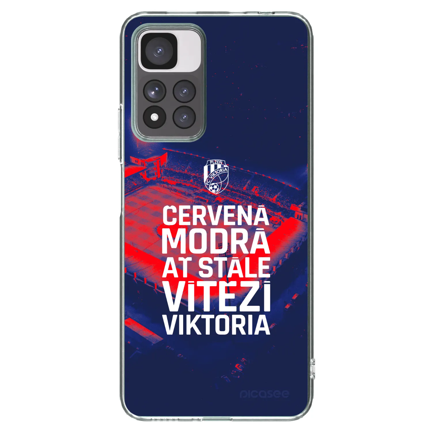 Picasee silikonový průhledný obal pro Xiaomi Redmi Note 11 Pro+ 5G - FC Viktoria Plzeň E