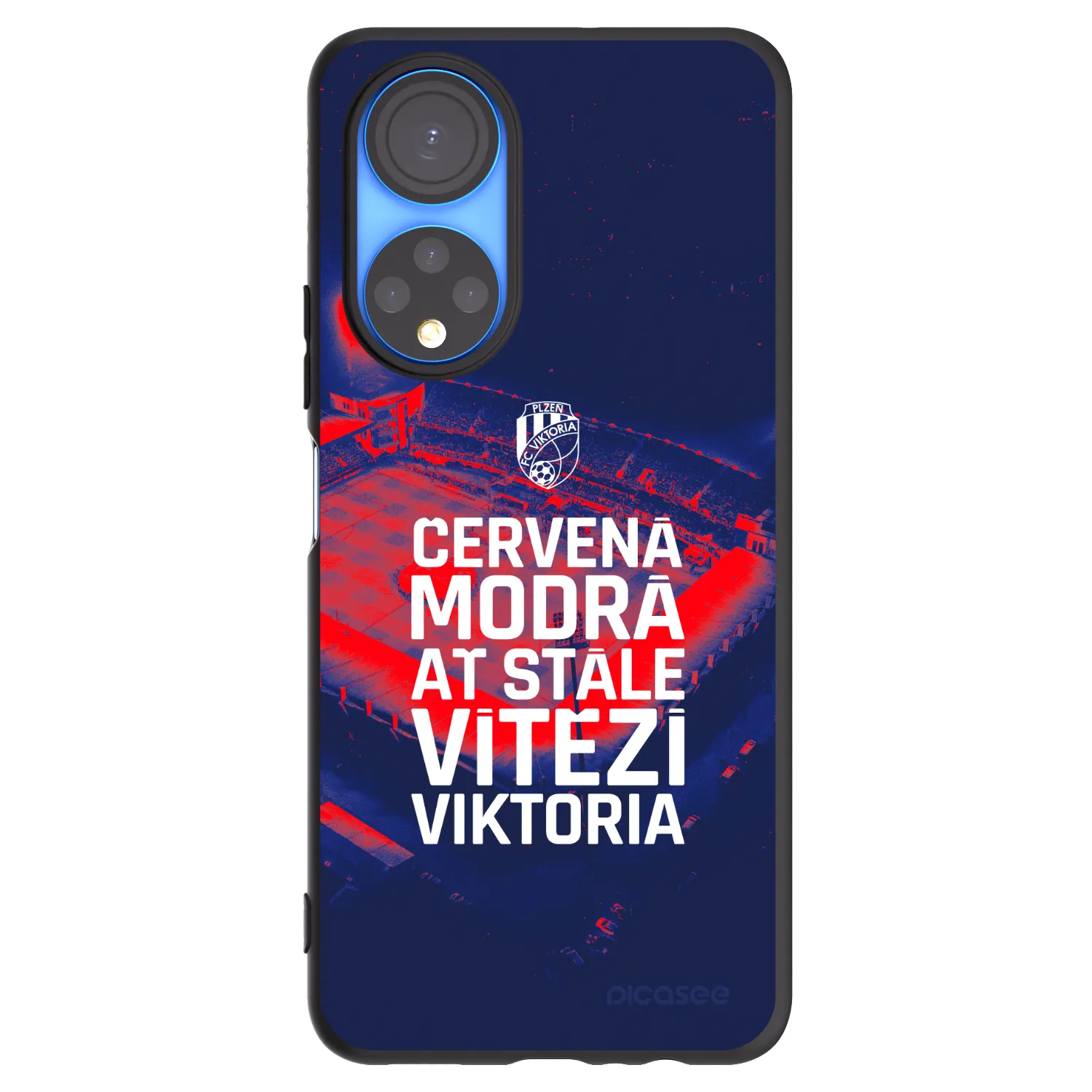 Picasee silikonový černý obal pro Honor X7 - FC Viktoria Plzeň E