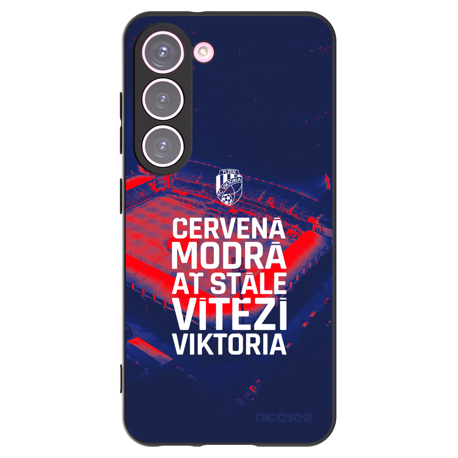 Picasee silikonový černý obal pro Samsung Galaxy S23 5G - FC Viktoria Plzeň E