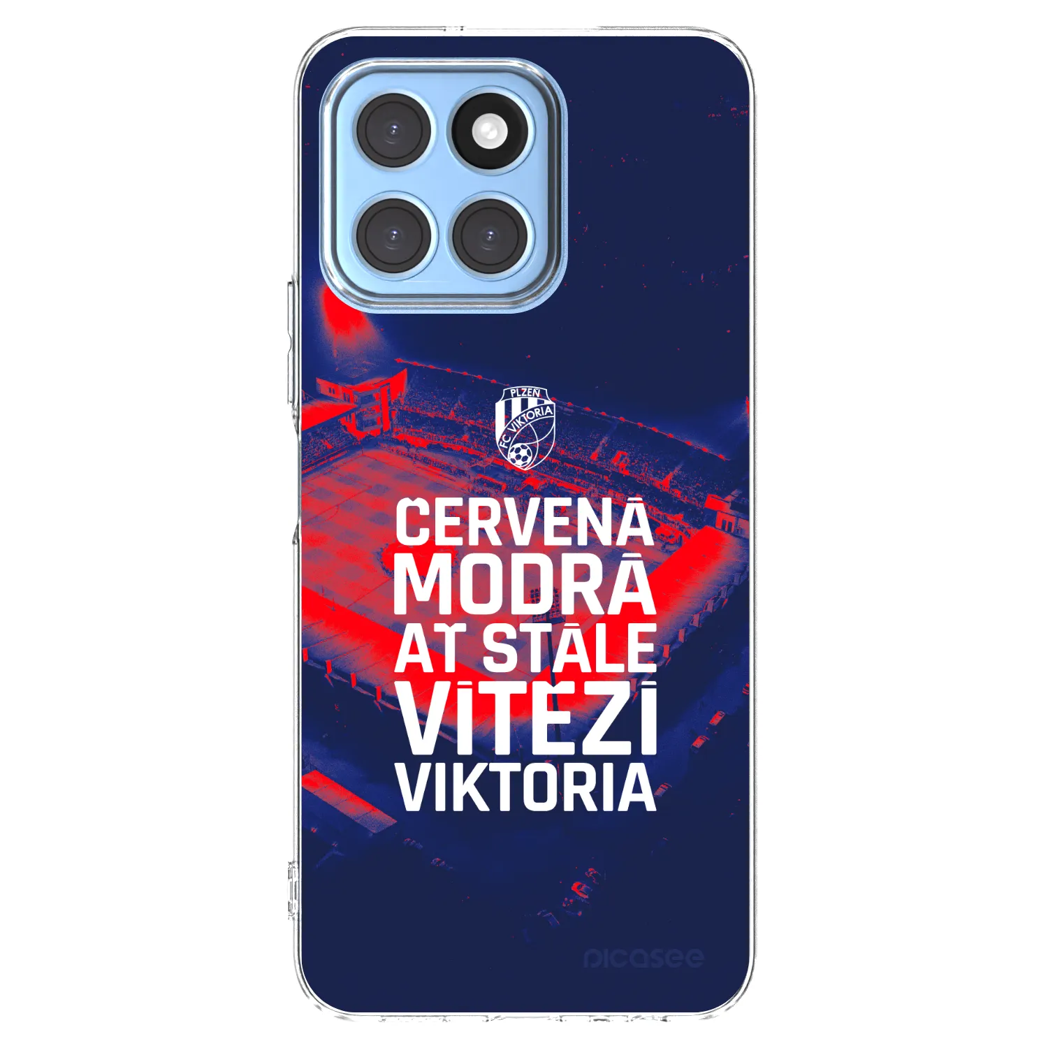 Picasee silikonový průhledný obal pro Honor X8 5G - FC Viktoria Plzeň E