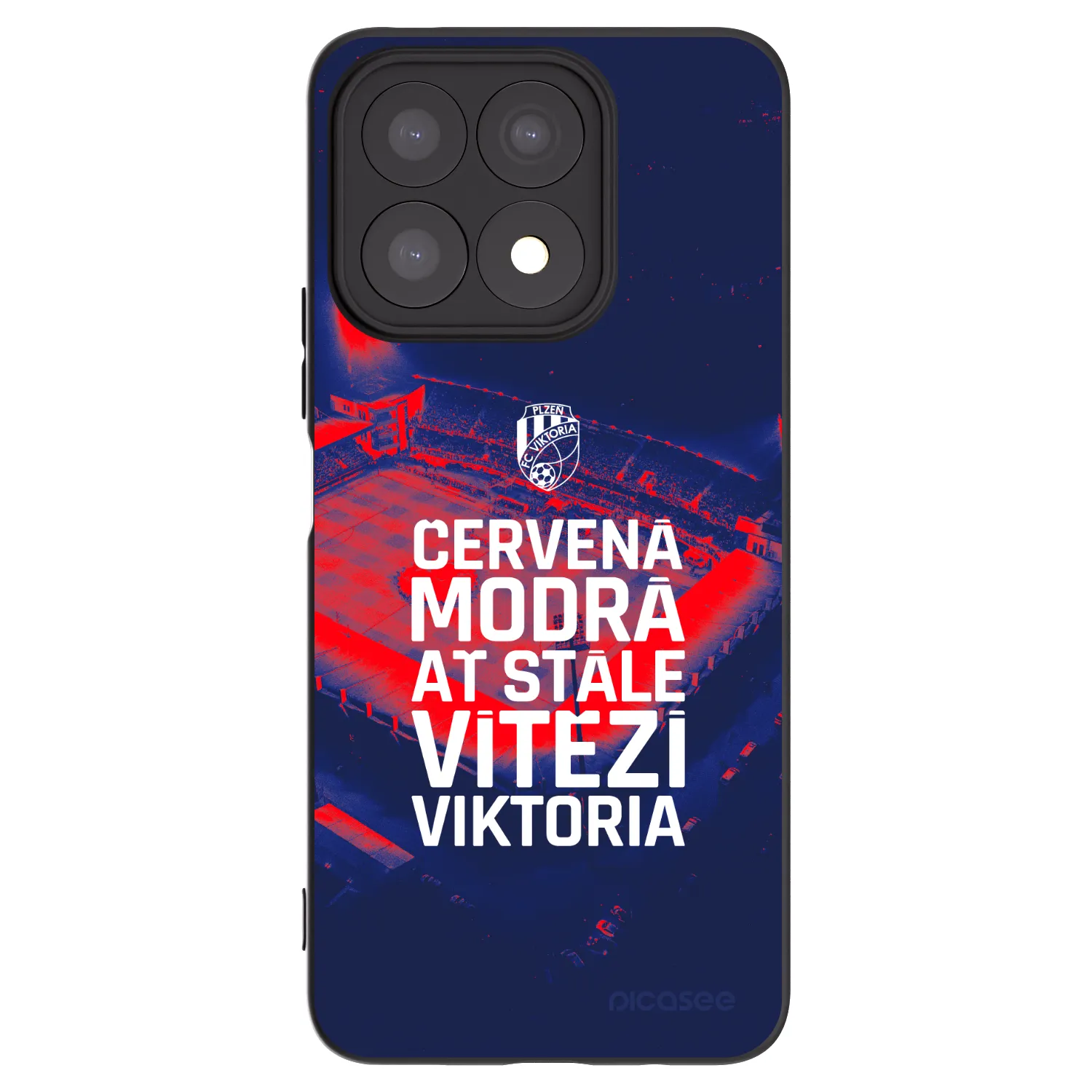 Picasee silikonový černý obal pro Honor X8a - FC Viktoria Plzeň E