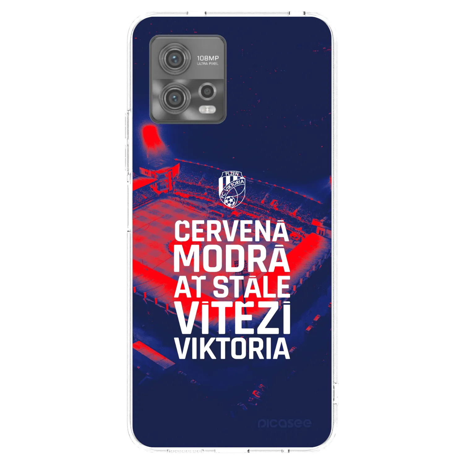 Picasee silikonový průhledný obal pro Motorola Moto G72 - FC Viktoria Plzeň E