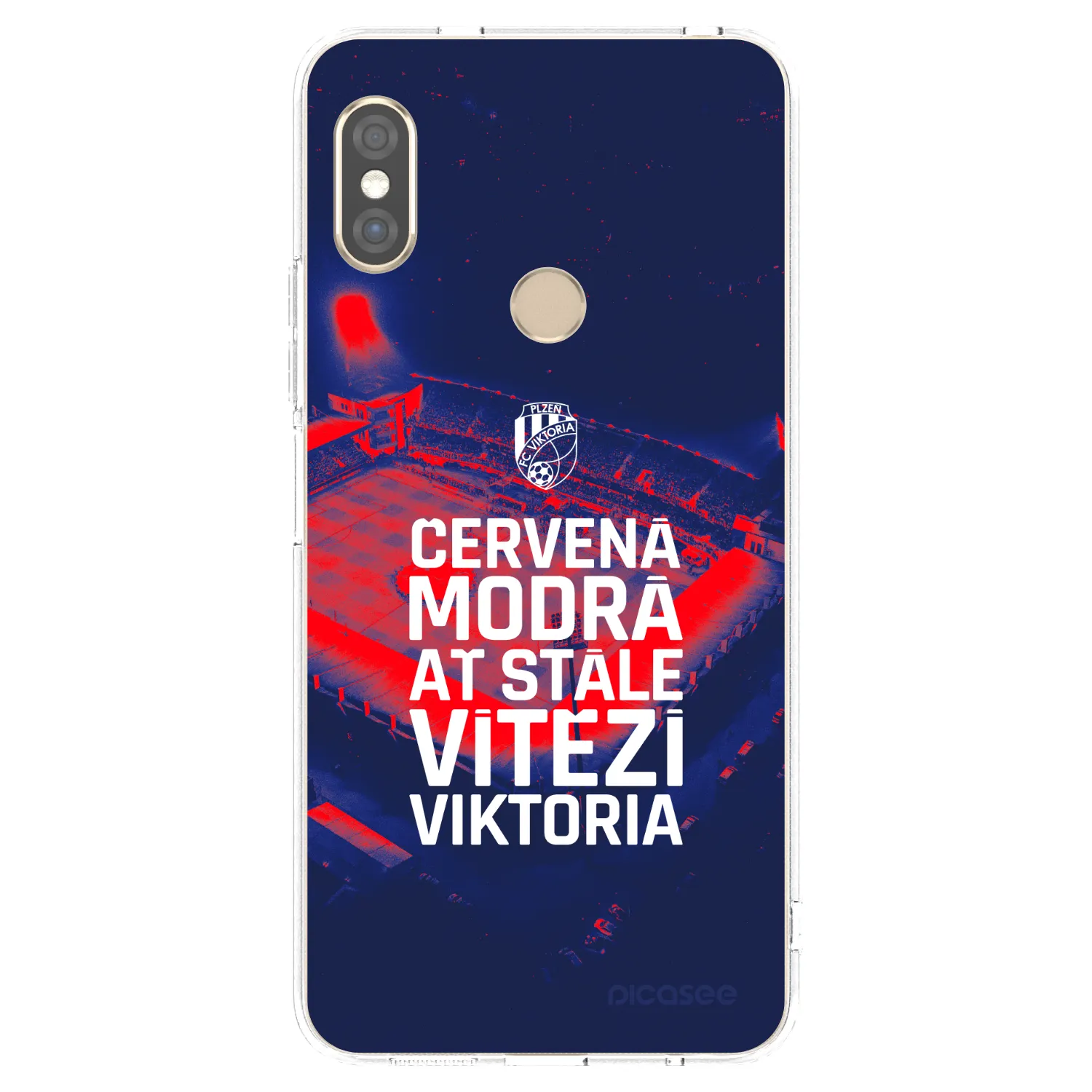 Picasee silikonový průhledný obal pro Xiaomi Redmi Note 5 Global - FC Viktoria Plzeň E