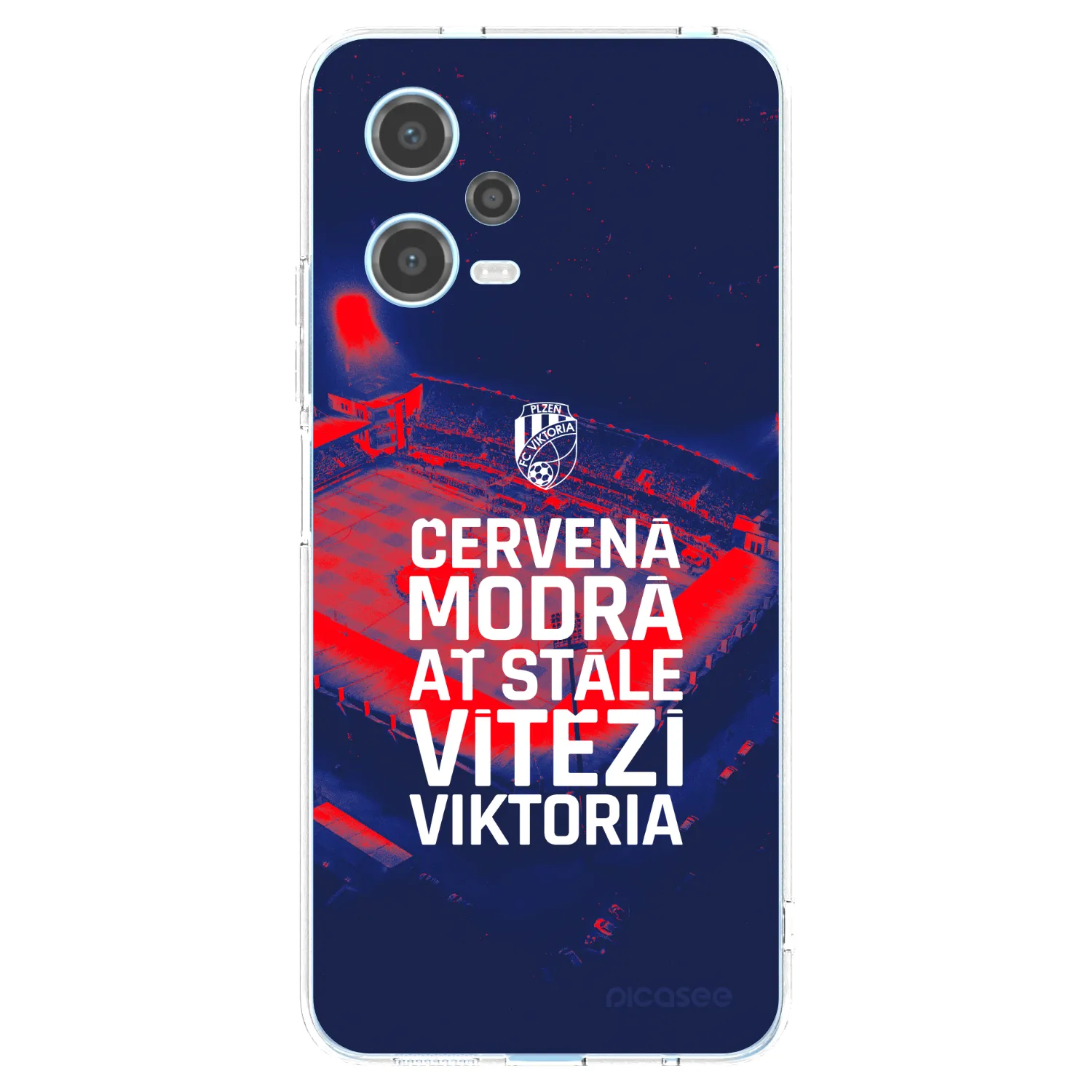 Picasee silikonový průhledný obal pro Xiaomi Redmi Note 12 5G - FC Viktoria Plzeň E