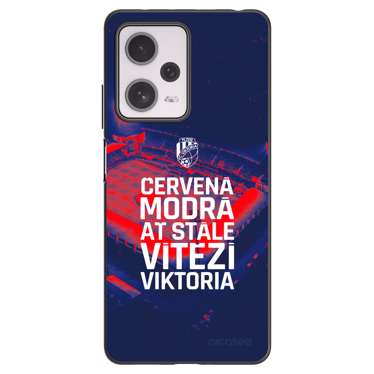 Picasee silikonový černý obal pro Xiaomi Redmi Note 12 Pro+ 5G - FC Viktoria Plzeň E