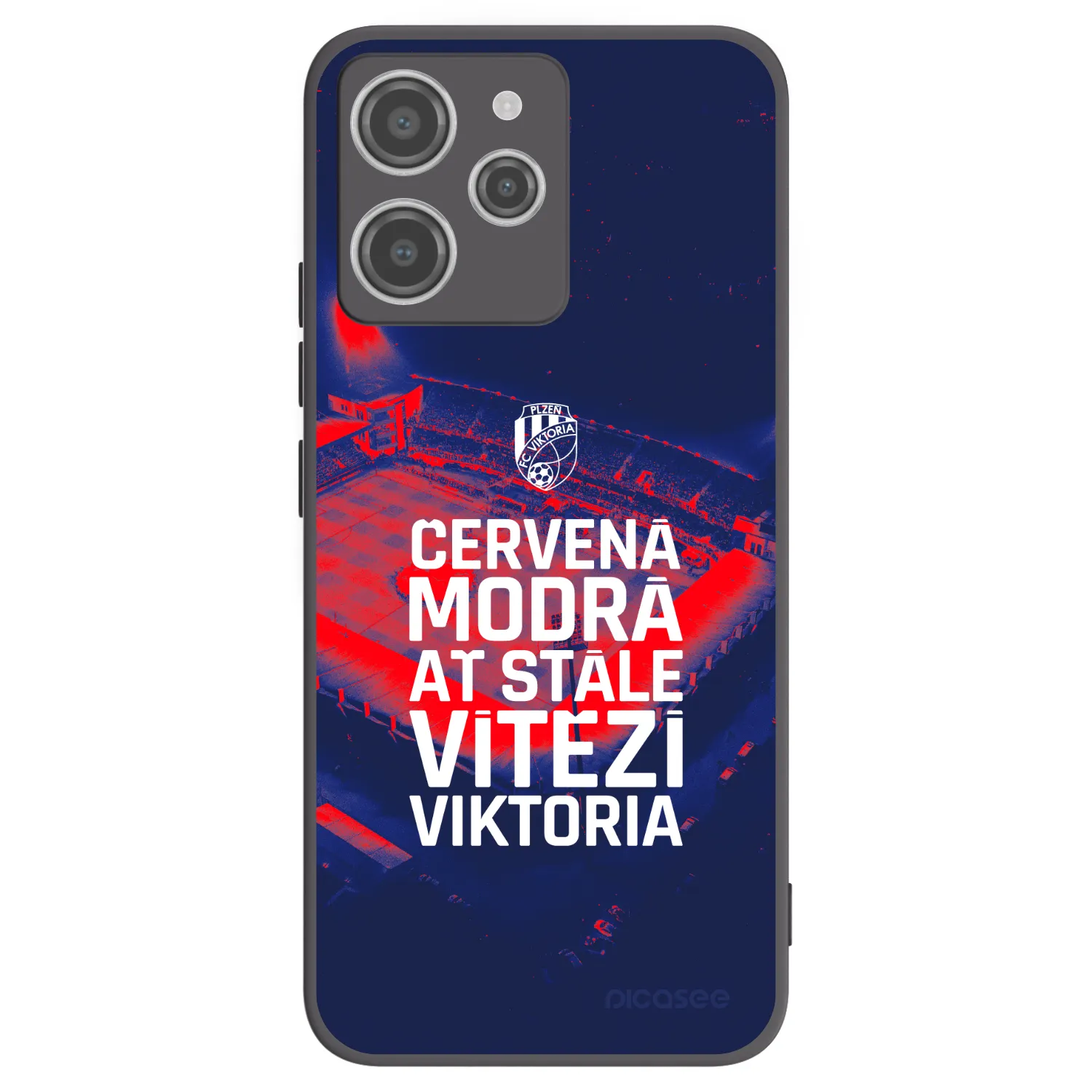 Picasee silikonový černý obal pro Xiaomi Redmi 12 4G - FC Viktoria Plzeň E
