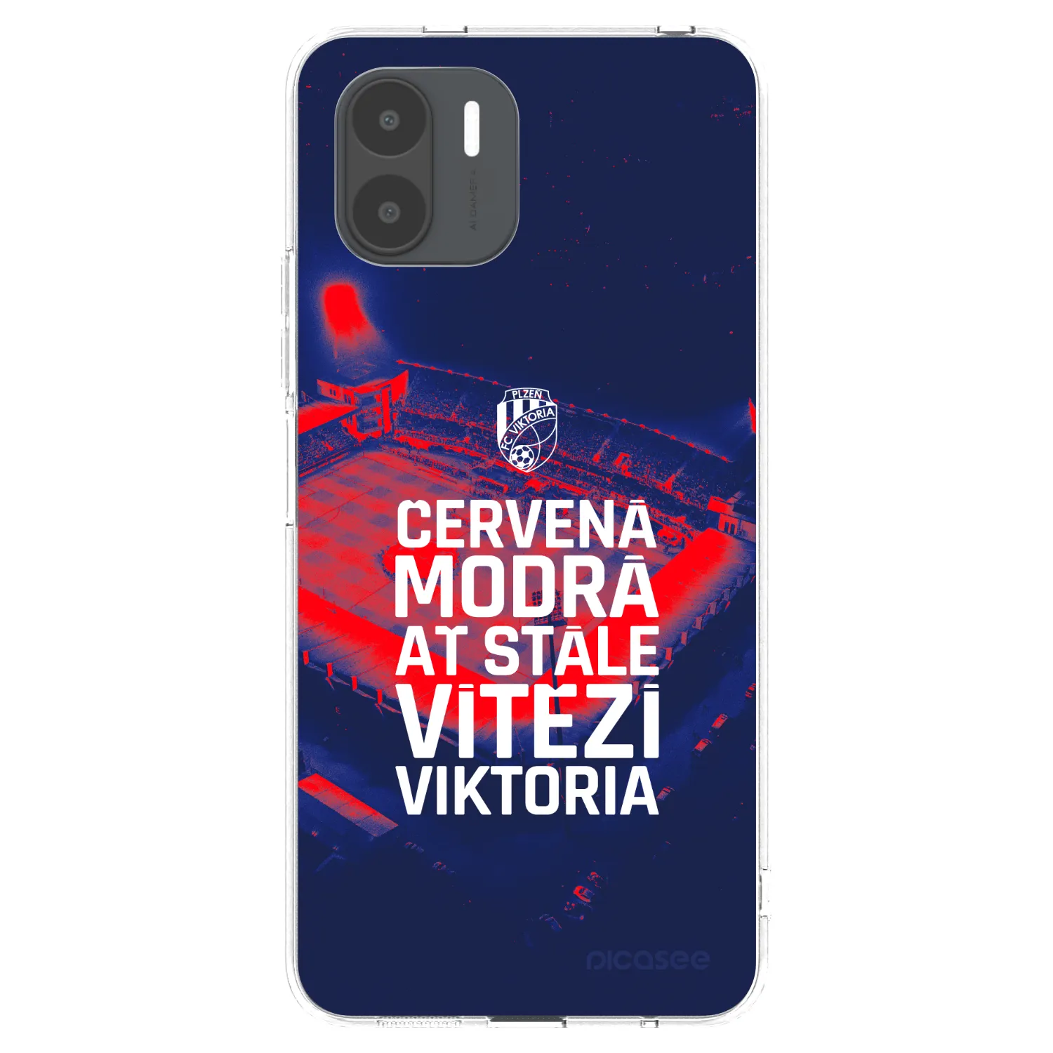 Picasee silikonový průhledný obal pro Xiaomi Redmi A2 - FC Viktoria Plzeň E