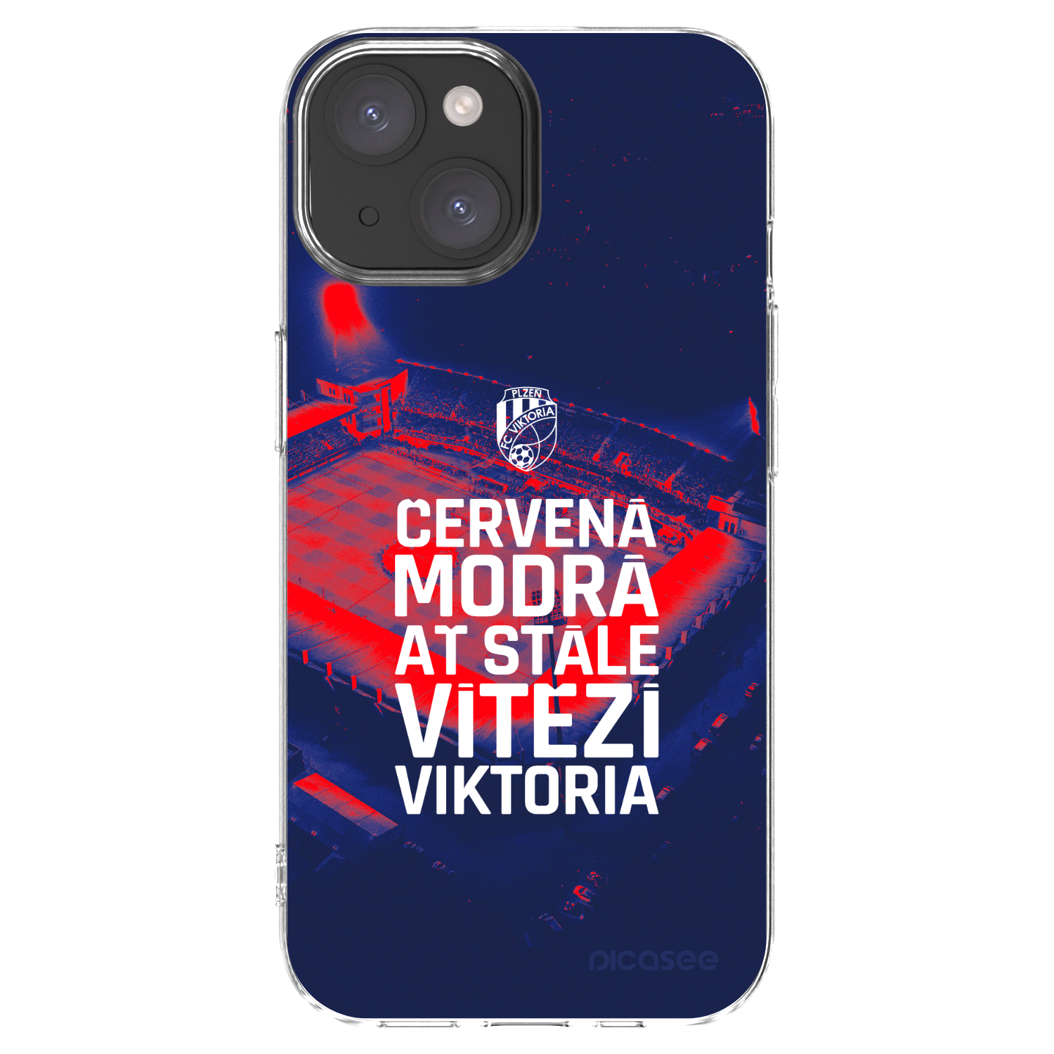 Picasee silikonový průhledný obal pro Apple iPhone 15 - FC Viktoria Plzeň E