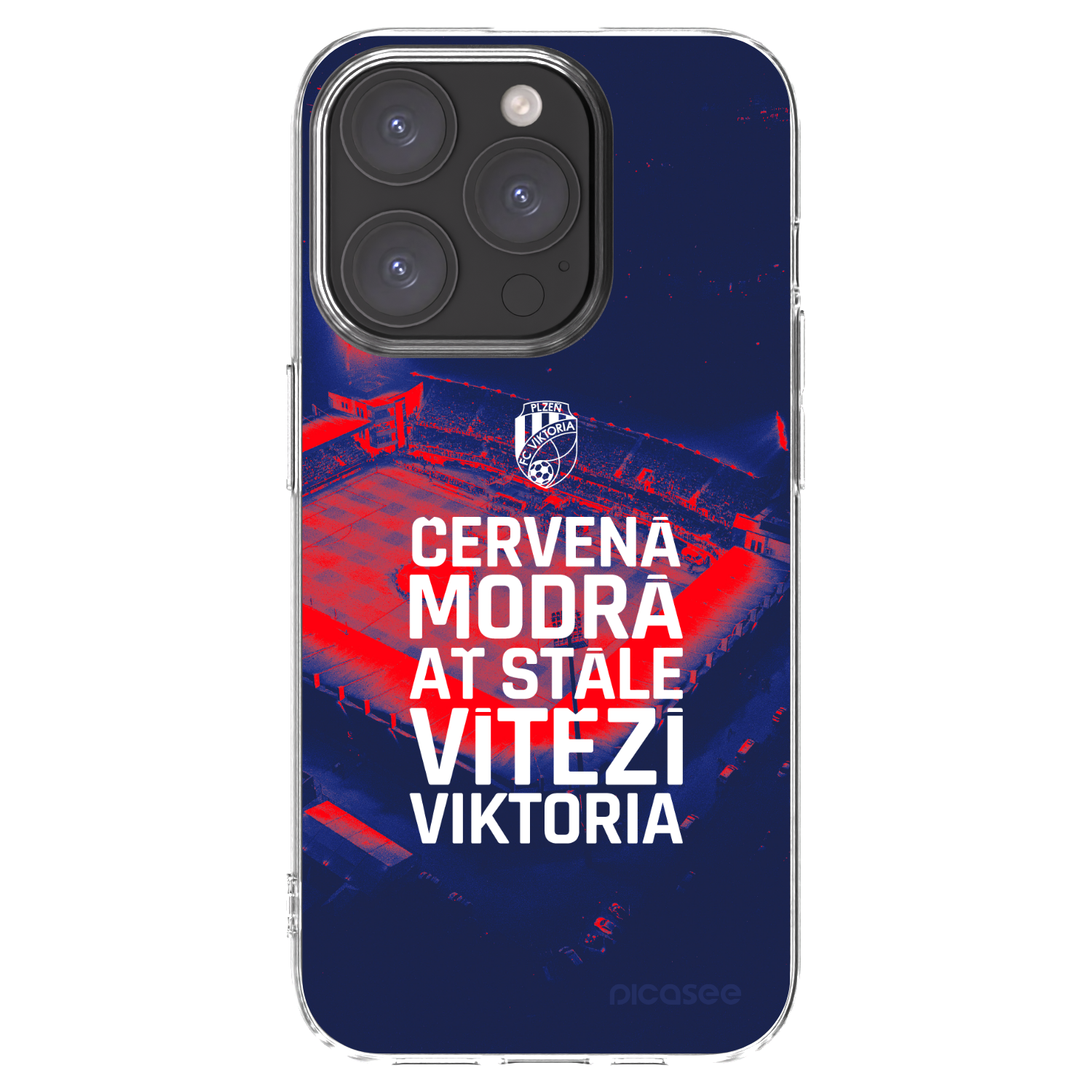 Picasee silikonový průhledný obal pro Apple iPhone 15 Pro - FC Viktoria Plzeň E