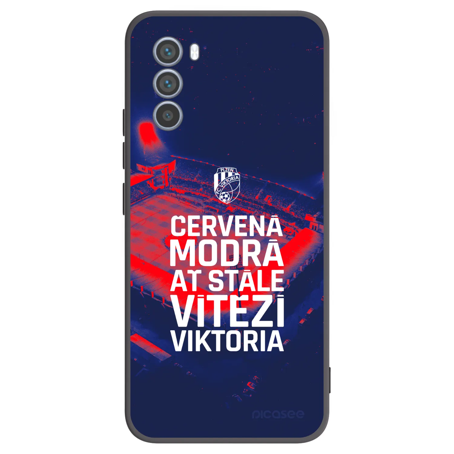 Picasee silikonový černý obal pro Motorola Moto G62 - FC Viktoria Plzeň E