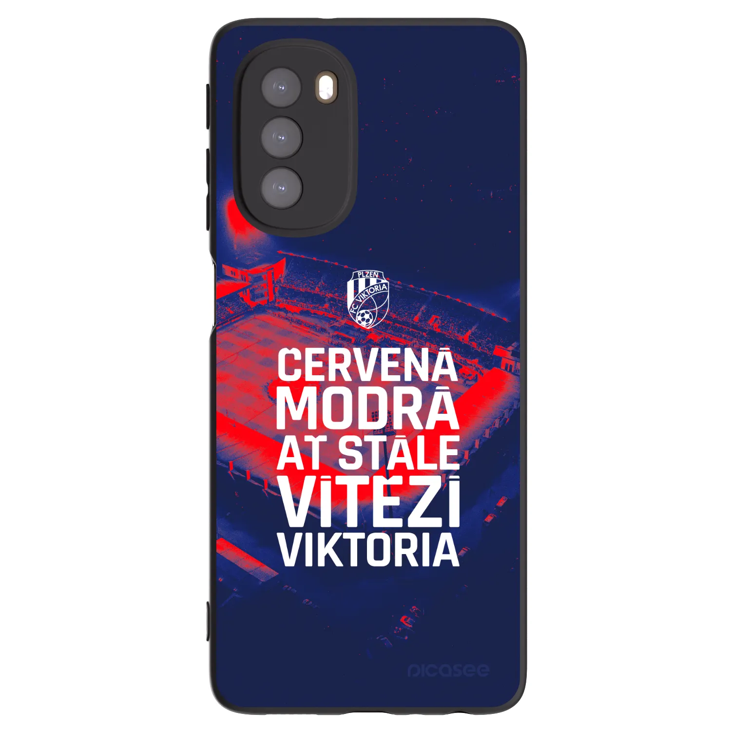 Picasee silikonový černý obal pro Motorola Moto G51 - FC Viktoria Plzeň E