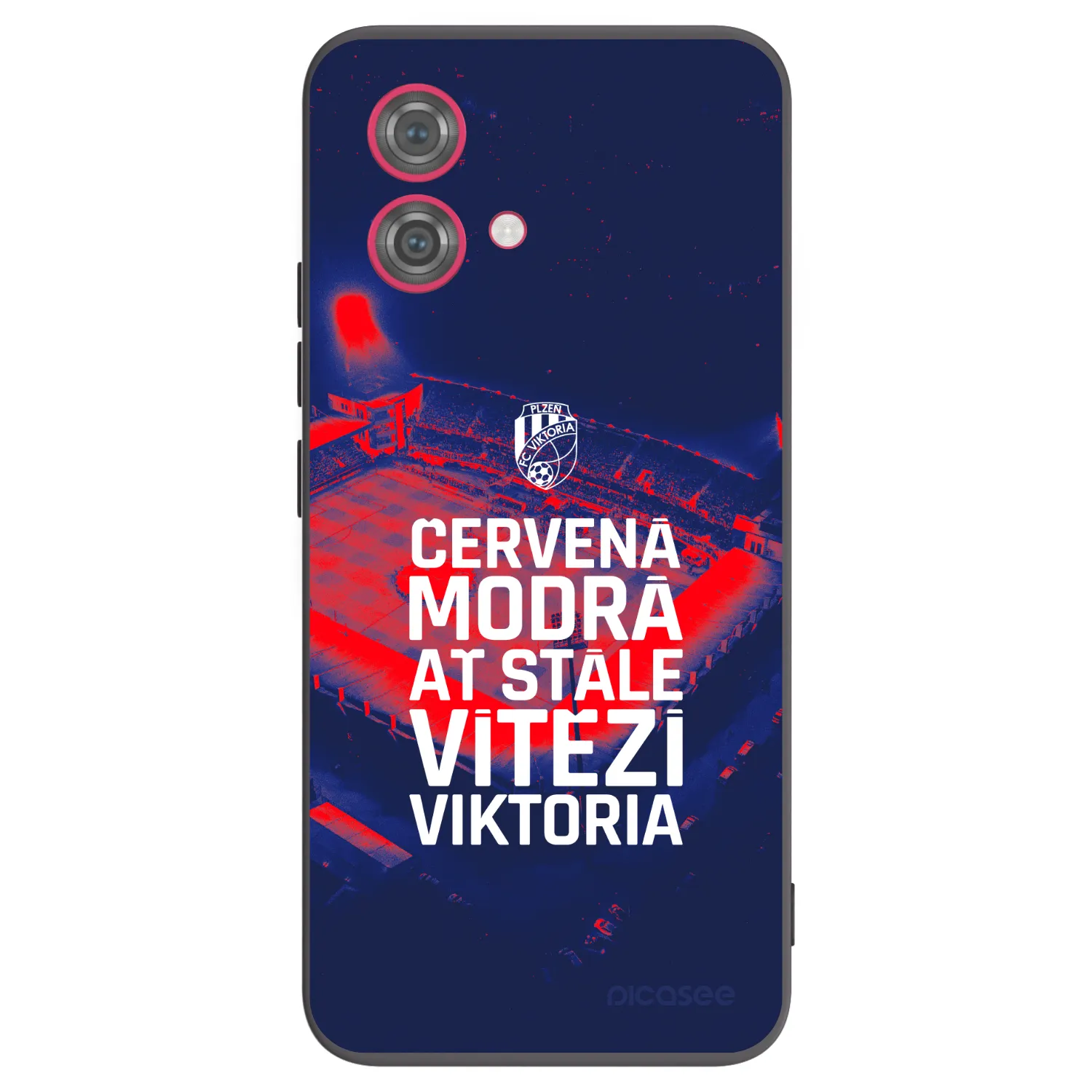 Picasee silikonový černý obal pro Motorola Moto G84 5G - FC Viktoria Plzeň E