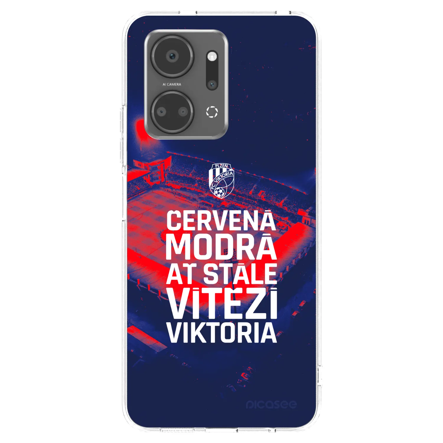 Picasee silikonový průhledný obal pro Honor X7a - FC Viktoria Plzeň E