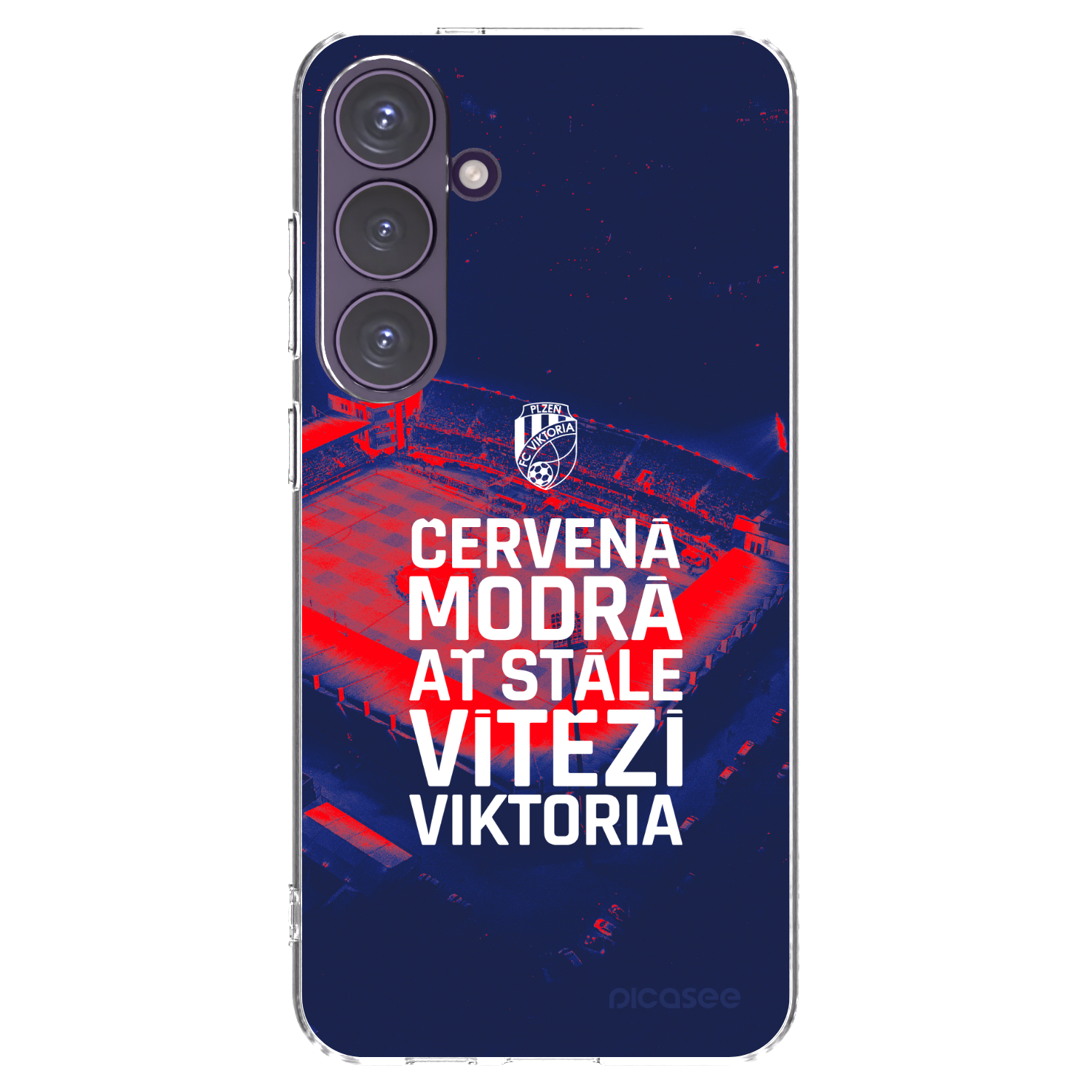 Picasee silikonový průhledný obal pro Samsung Galaxy S24+ S926B 5G - FC Viktoria Plzeň E
