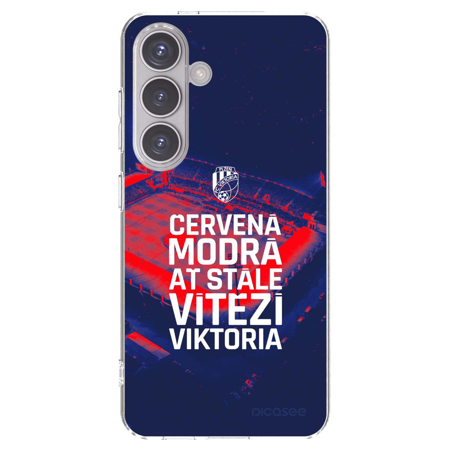 Picasee silikonový průhledný obal pro Samsung Galaxy S24 S921B 5G - FC Viktoria Plzeň E