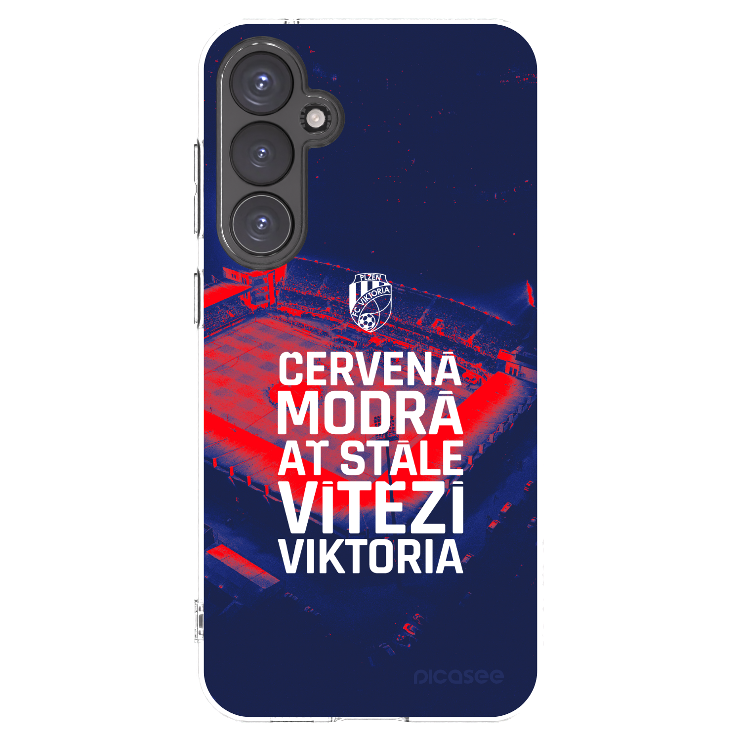 Picasee silikonový průhledný obal pro Samsung Galaxy S23 FE S711B - FC Viktoria Plzeň E