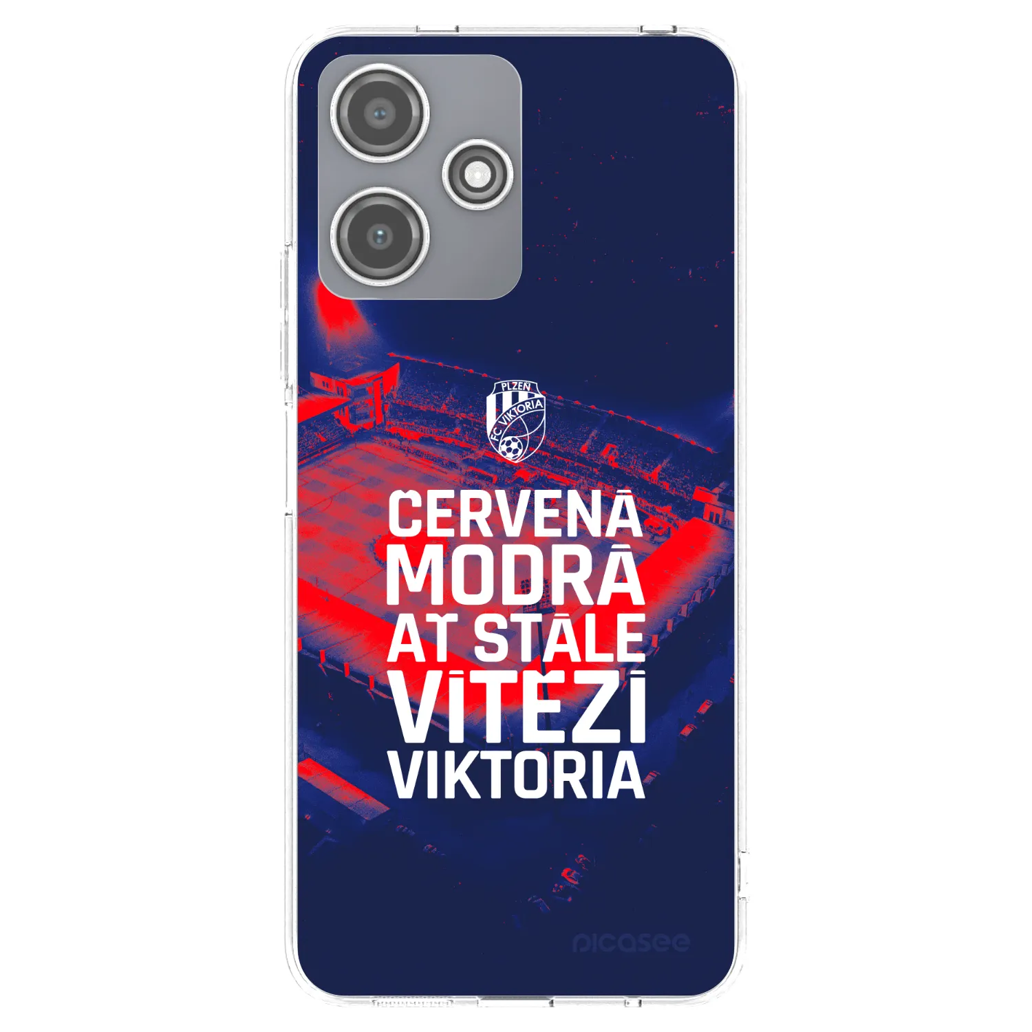 Picasee silikonový průhledný obal pro Xiaomi Redmi 12 5G - FC Viktoria Plzeň E