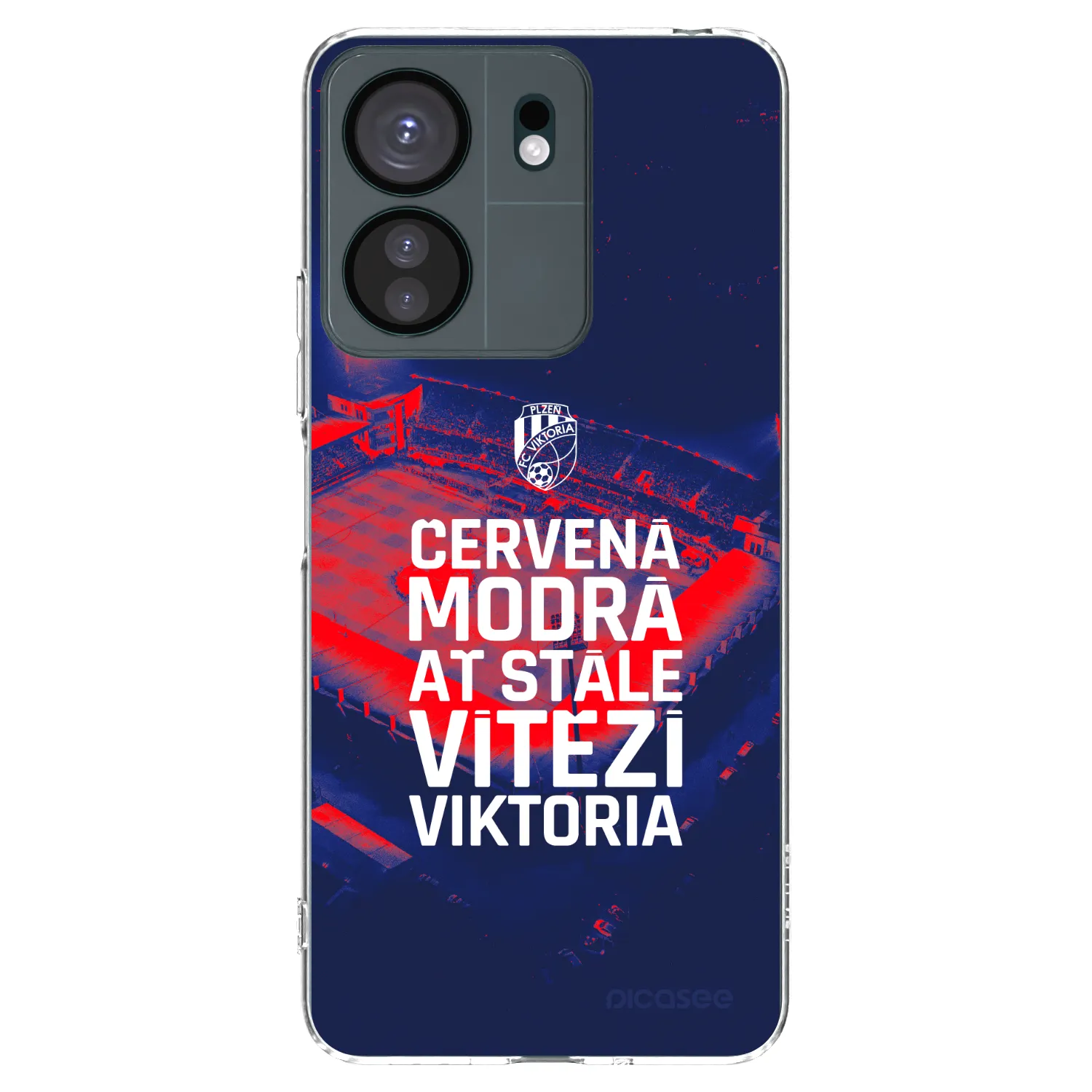 Picasee silikonový průhledný obal pro Xiaomi Redmi 13C 4G - FC Viktoria Plzeň E