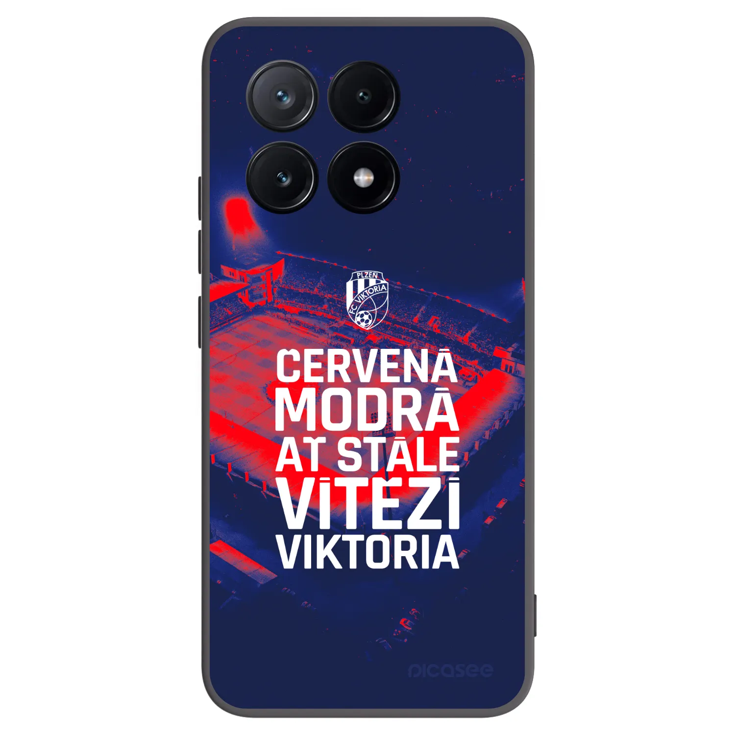 Picasee silikonový černý obal pro Xiaomi Poco X6 Pro - FC Viktoria Plzeň E