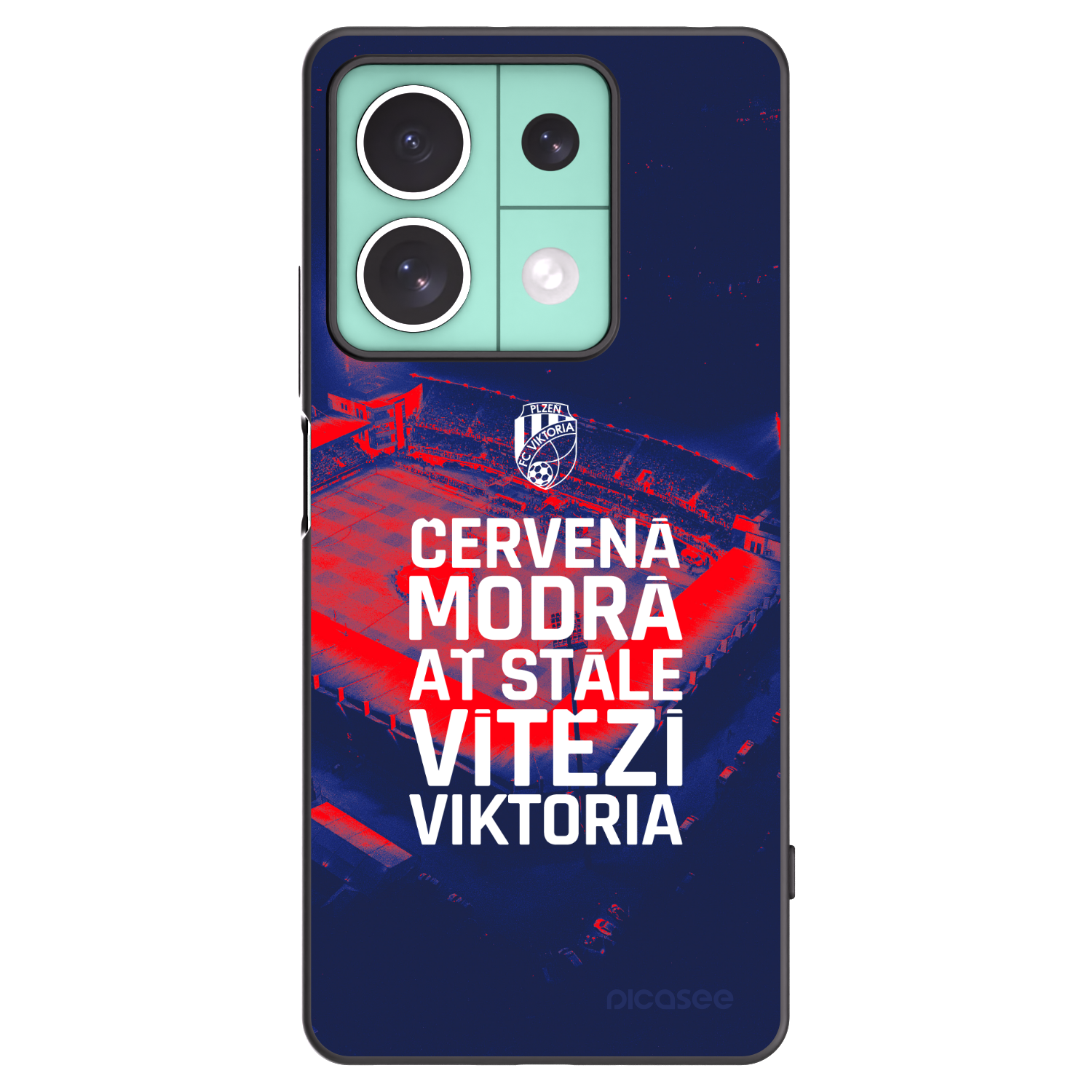Picasee silikonový černý obal pro Xiaomi Redmi Note 13 5G - FC Viktoria Plzeň E