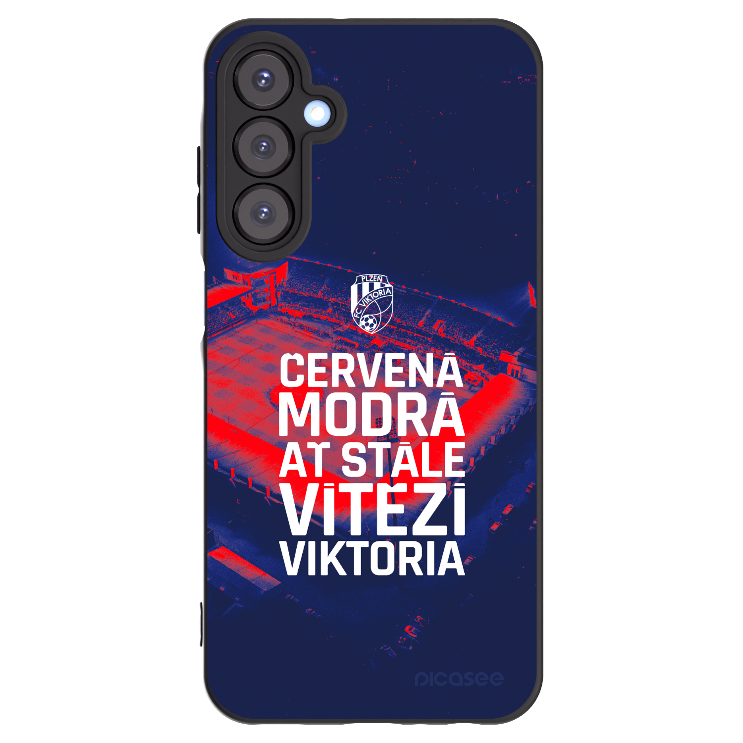 Picasee silikonový černý obal pro Samsung Galaxy A25 A256B 5G - FC Viktoria Plzeň E