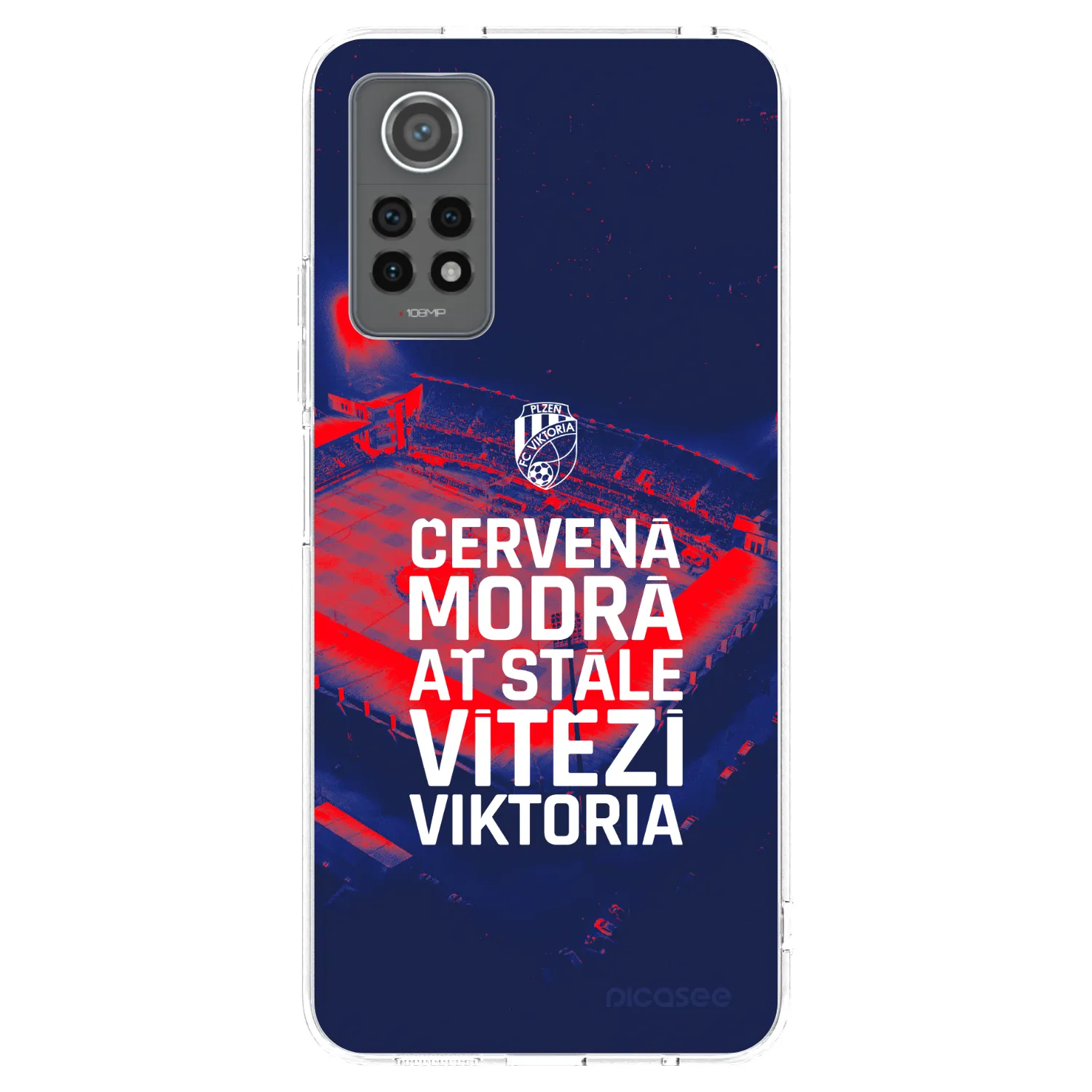 Picasee silikonový průhledný obal pro Xiaomi Redmi Note 12 Pro 4G - FC Viktoria Plzeň E