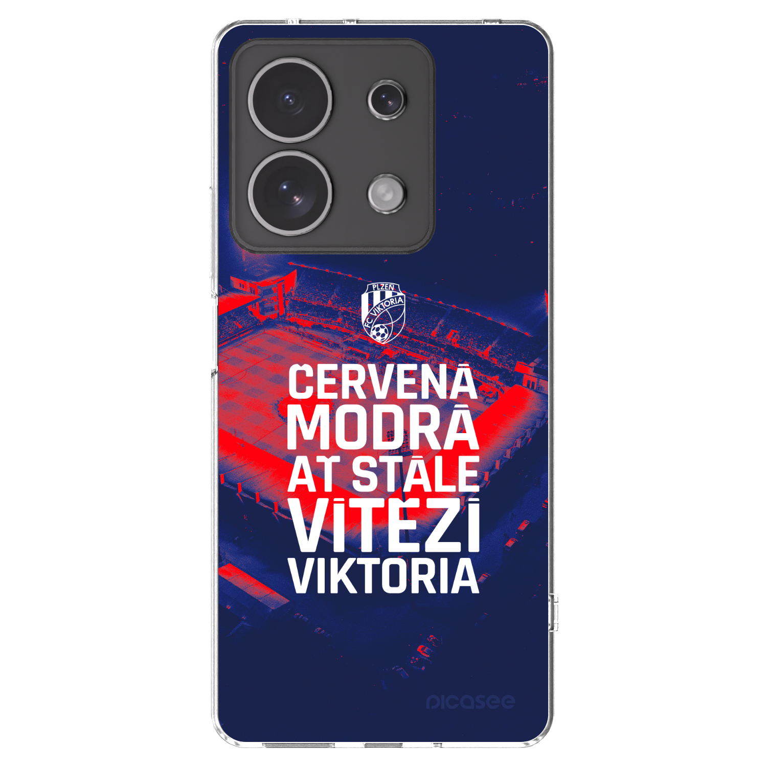 Picasee silikonový průhledný obal pro Xiaomi Redmi Note 13 4G - FC Viktoria Plzeň E