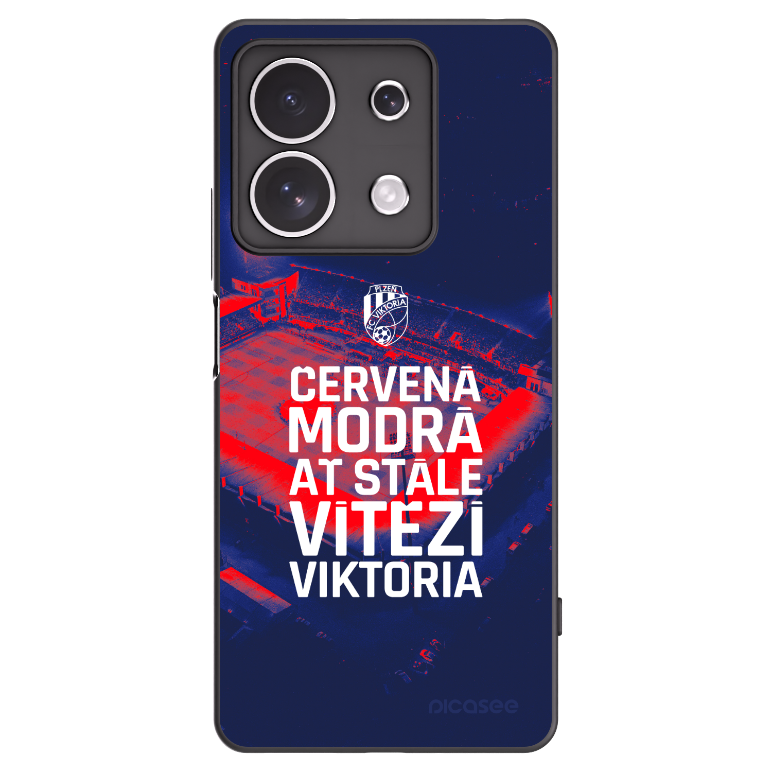 Picasee silikonový černý obal pro Xiaomi Redmi Note 13 4G - FC Viktoria Plzeň E