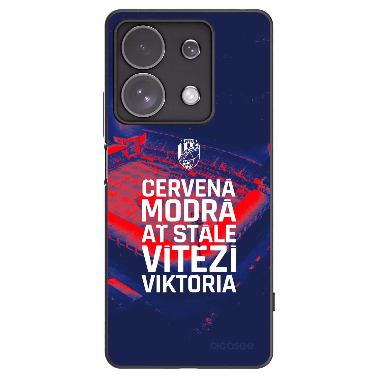 Picasee silikonový černý obal pro Xiaomi Redmi Note 13 Pro 4G - FC Viktoria Plzeň E