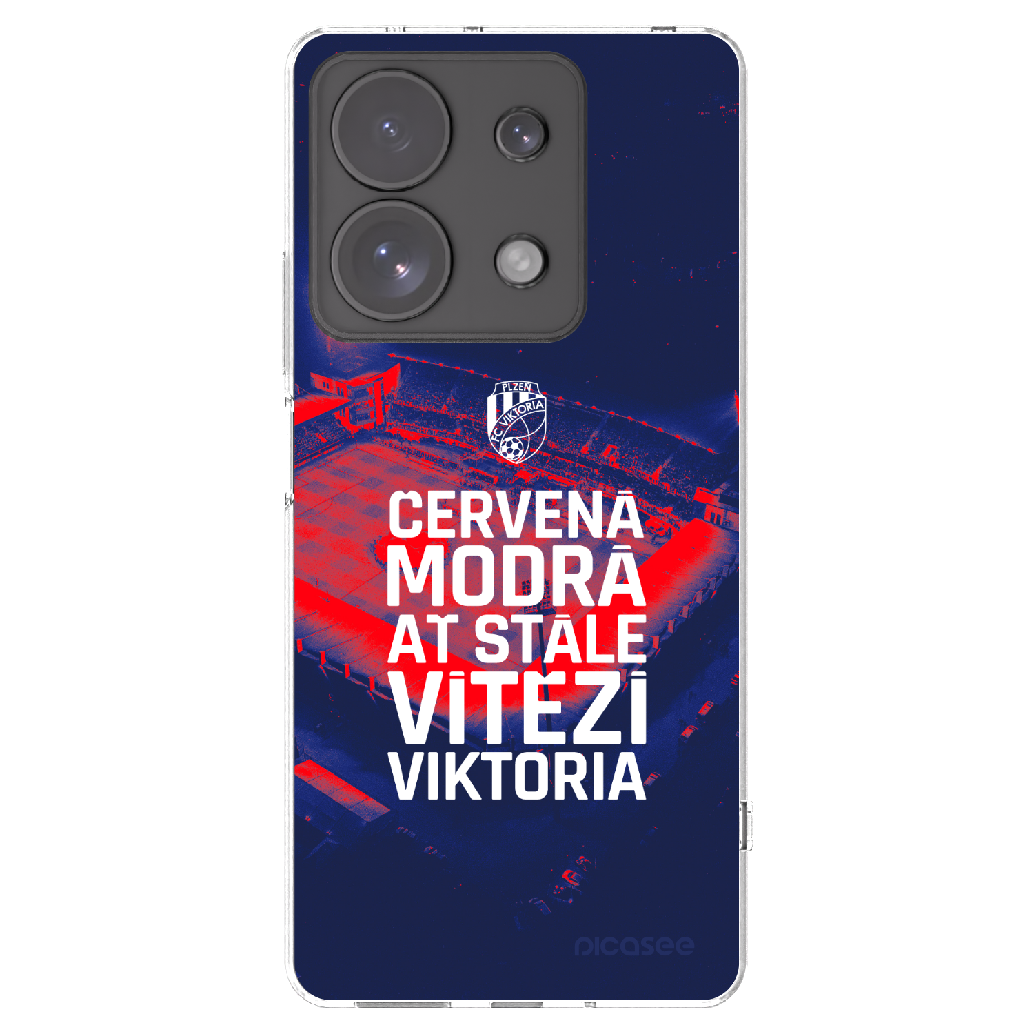 Picasee silikonový průhledný obal pro Xiaomi Redmi Note 13 Pro 4G - FC Viktoria Plzeň E
