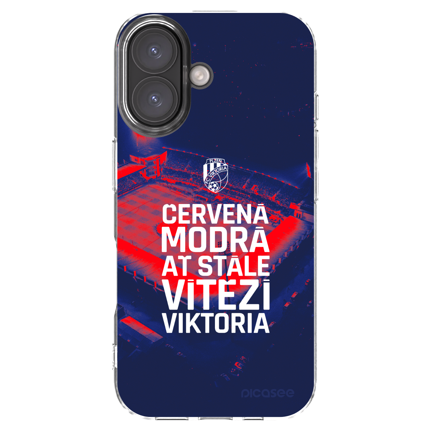 Picasee silikonový průhledný obal pro Apple iPhone 16 - FC Viktoria Plzeň E