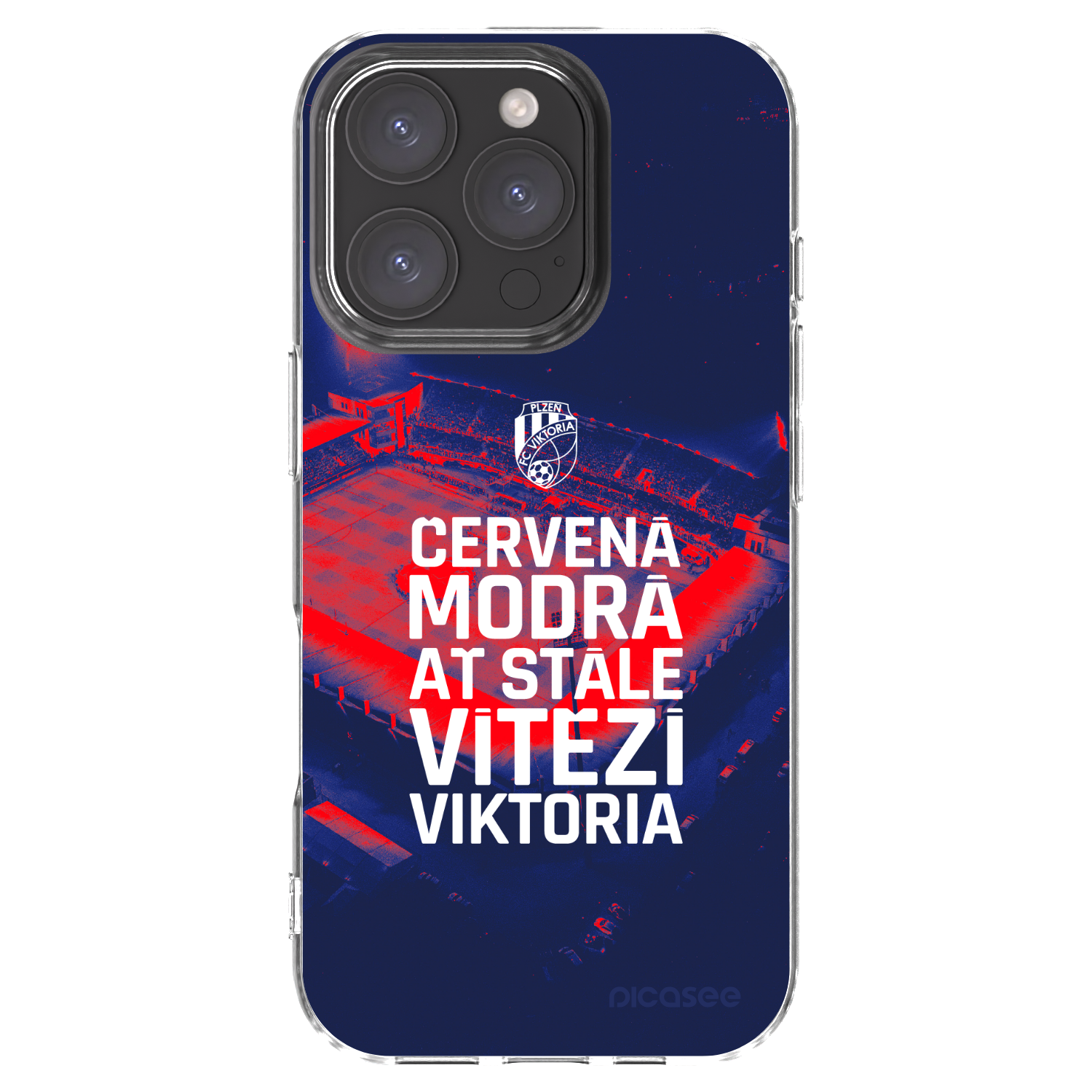 Picasee silikonový průhledný obal pro Apple iPhone 16 Pro - FC Viktoria Plzeň E