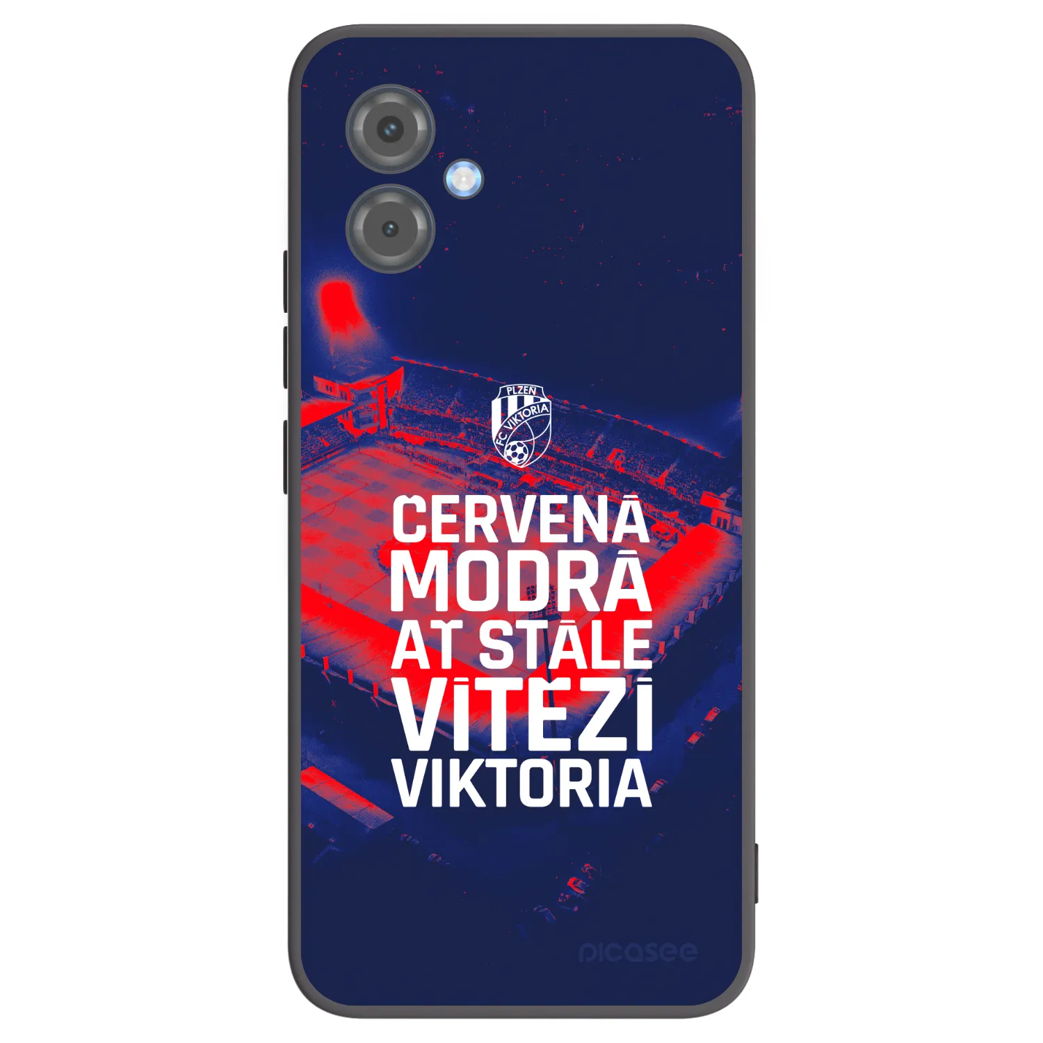 Picasee silikonový černý obal pro Motorola Moto G14 - FC Viktoria Plzeň E