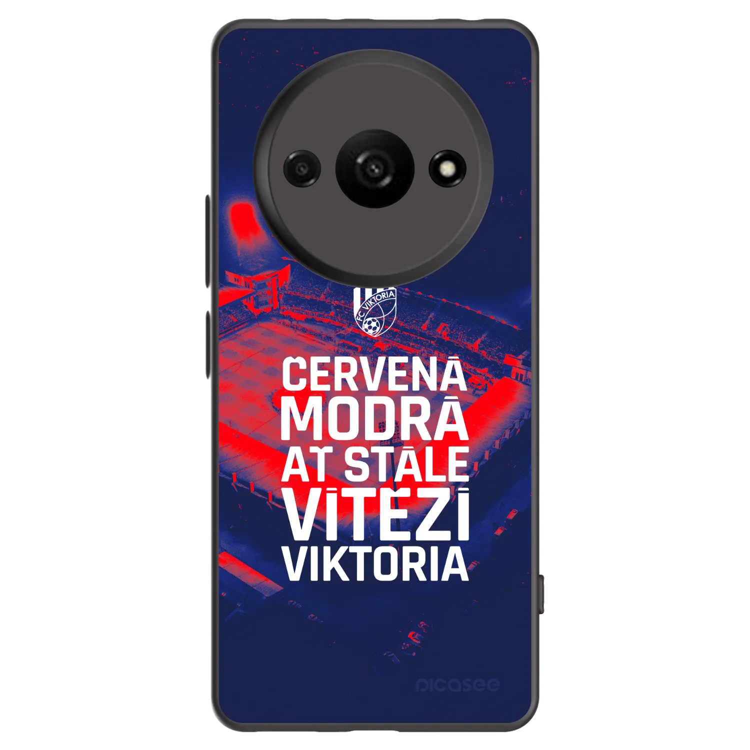 Picasee silikonový černý obal pro Xiaomi Redmi A3 - FC Viktoria Plzeň E