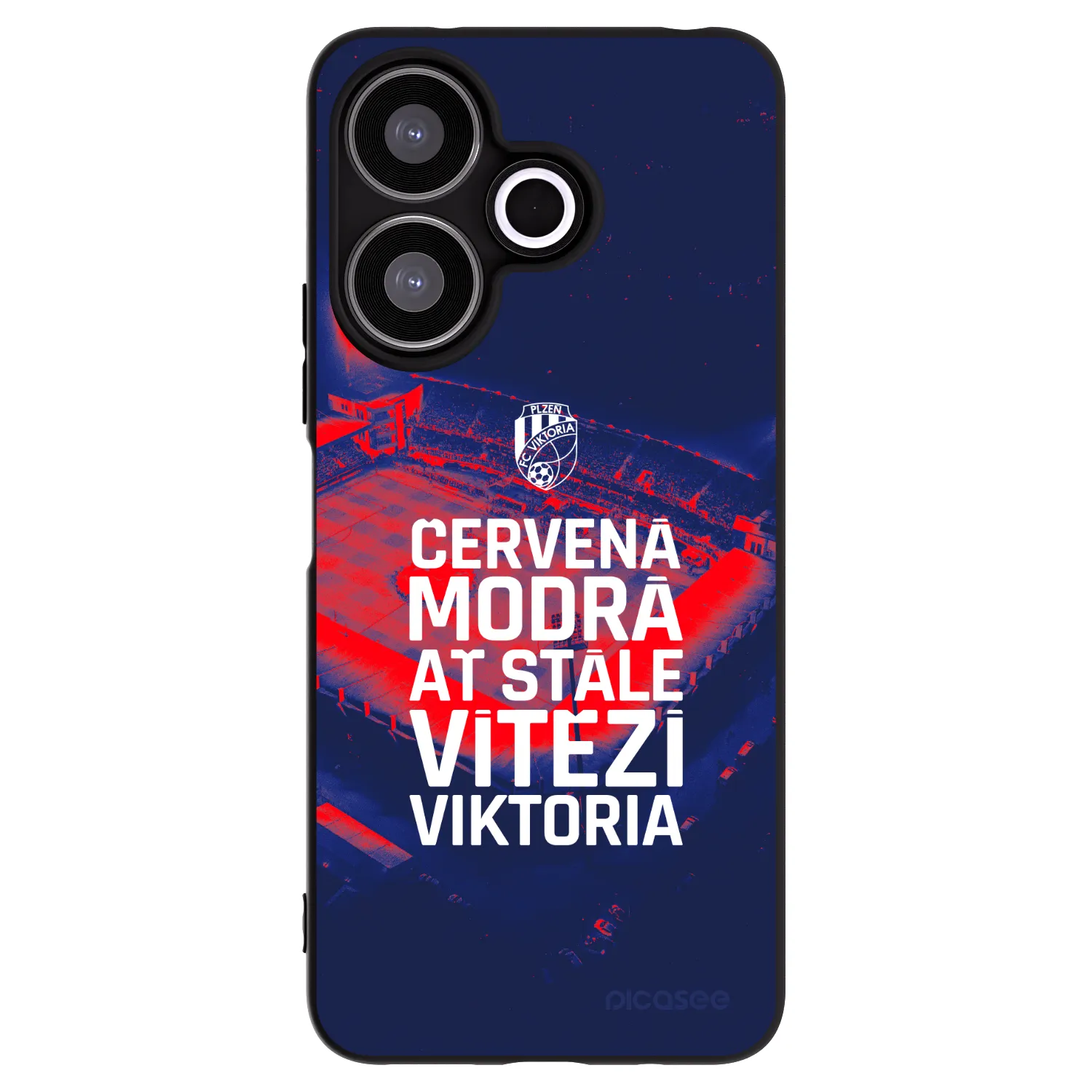 Picasee silikonový černý obal pro Xiaomi Redmi 13 4G - FC Viktoria Plzeň E