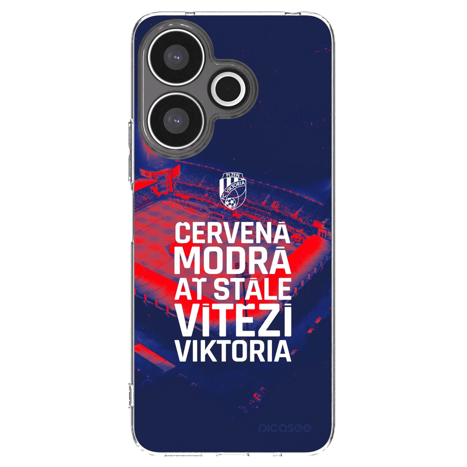 Picasee silikonový průhledný obal pro Xiaomi Redmi 13 4G - FC Viktoria Plzeň E