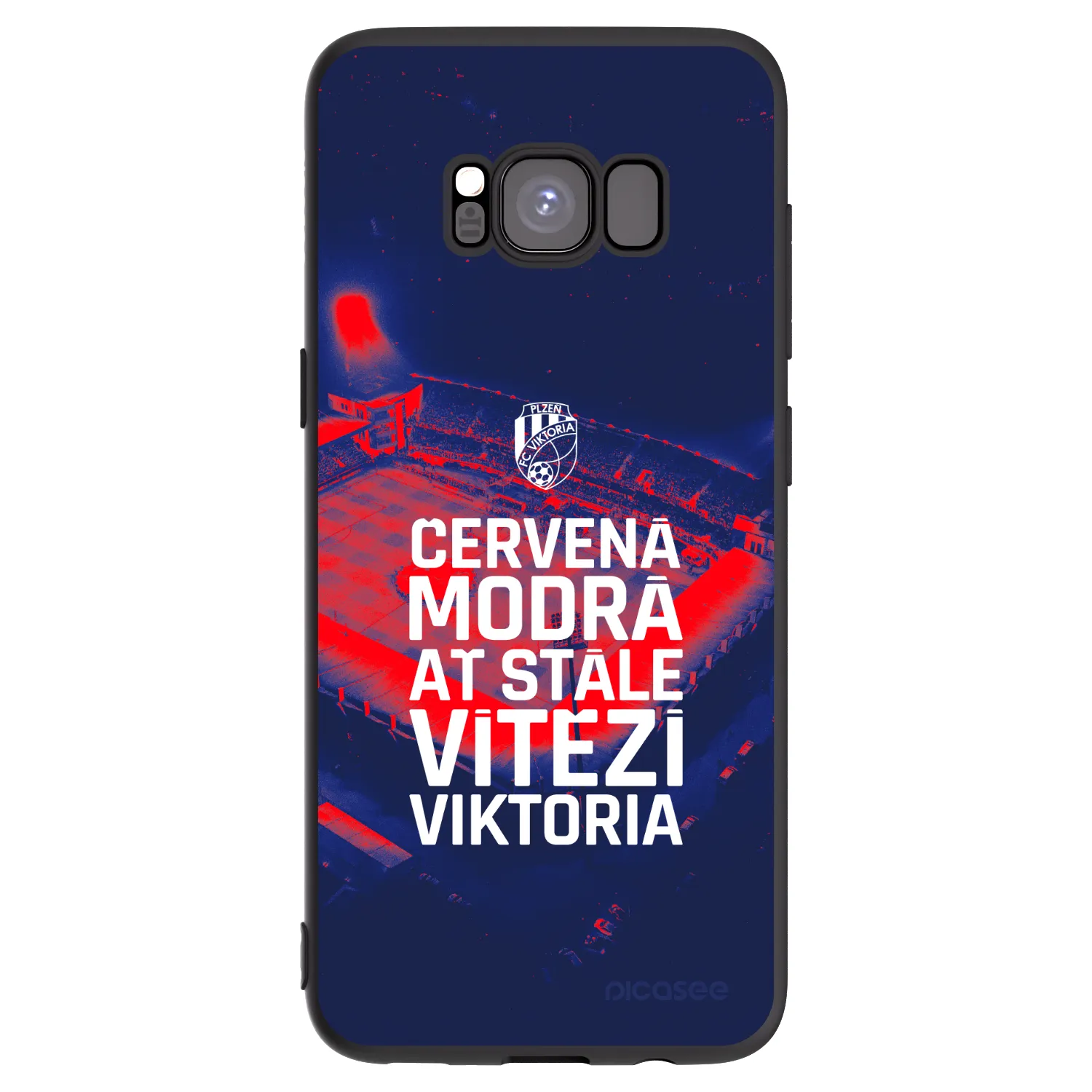 Picasee silikonový černý obal pro Samsung Galaxy S8 G950F - FC Viktoria Plzeň E