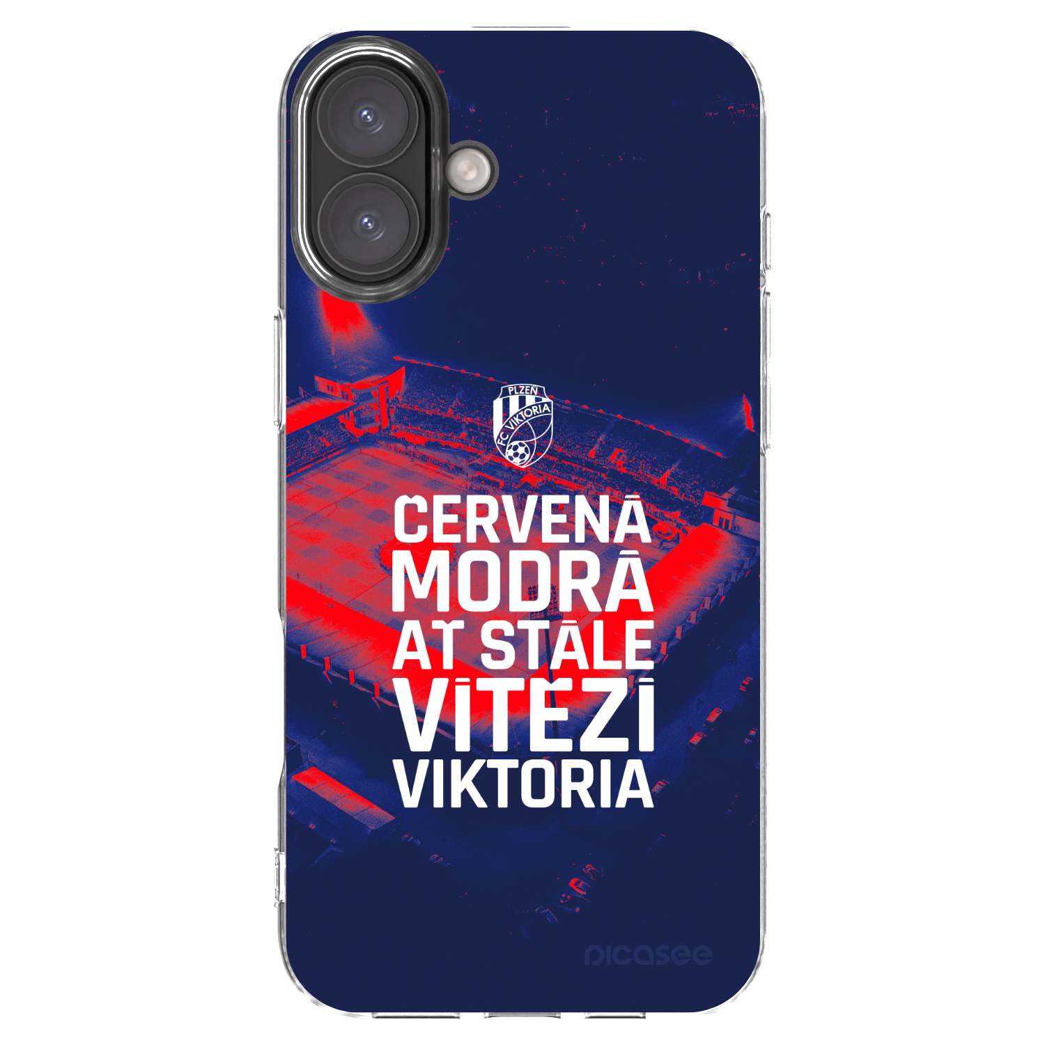 Picasee silikonový průhledný obal pro Apple iPhone 16 Plus - FC Viktoria Plzeň E