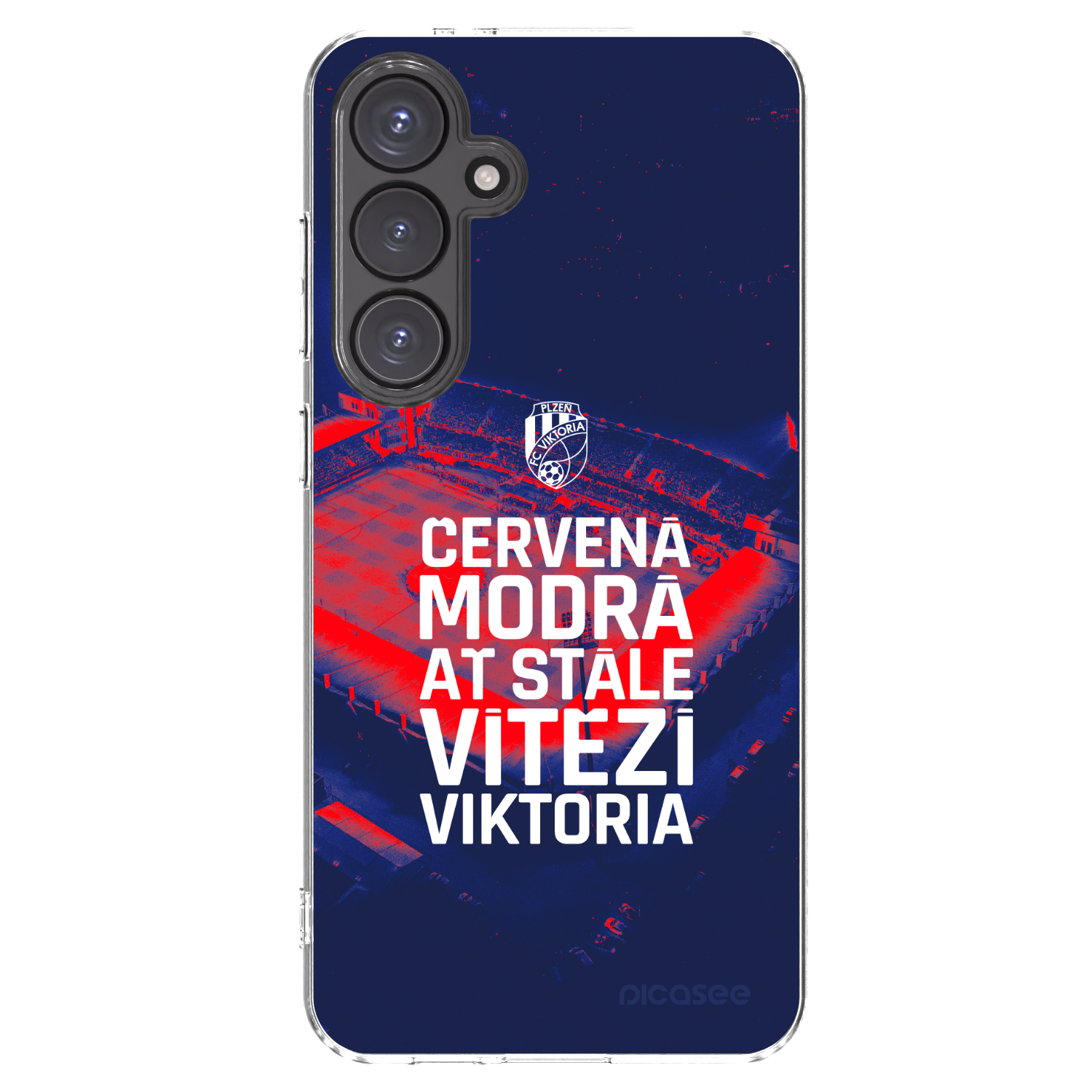 Picasee silikonový průhledný obal pro Samsung Galaxy S24 FE S721B - FC Viktoria Plzeň E