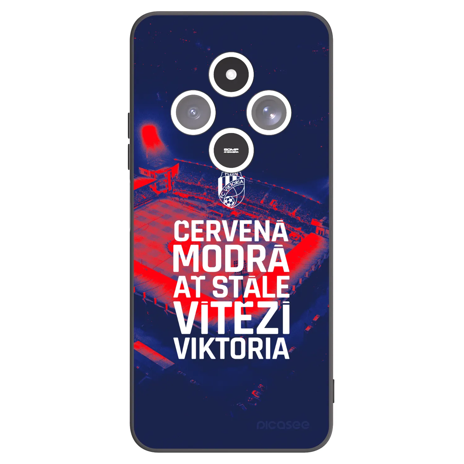 Picasee silikonový černý obal pro Xiaomi Redmi 14C - FC Viktoria Plzeň E