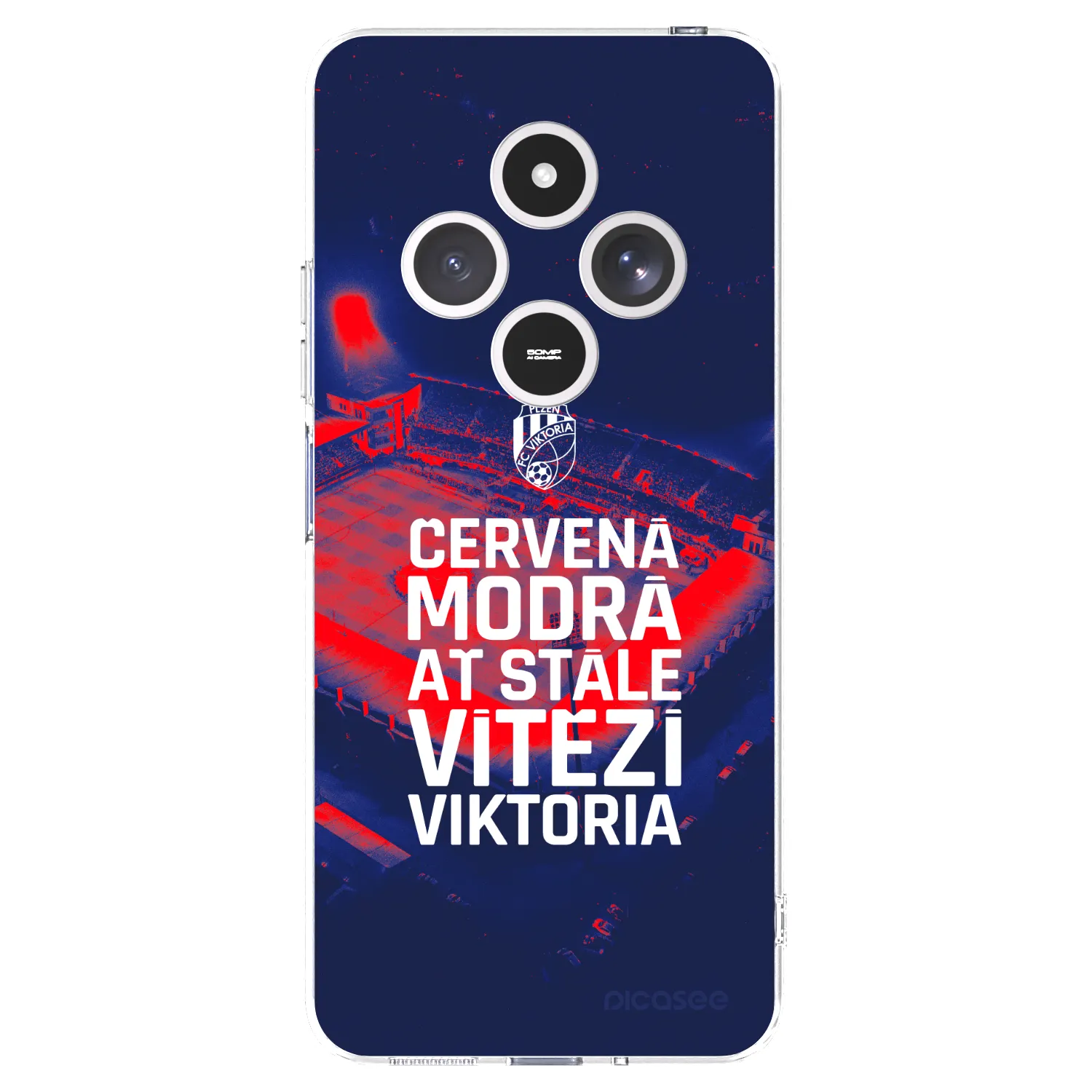 Picasee silikonový průhledný obal pro Xiaomi Redmi 14C - FC Viktoria Plzeň E