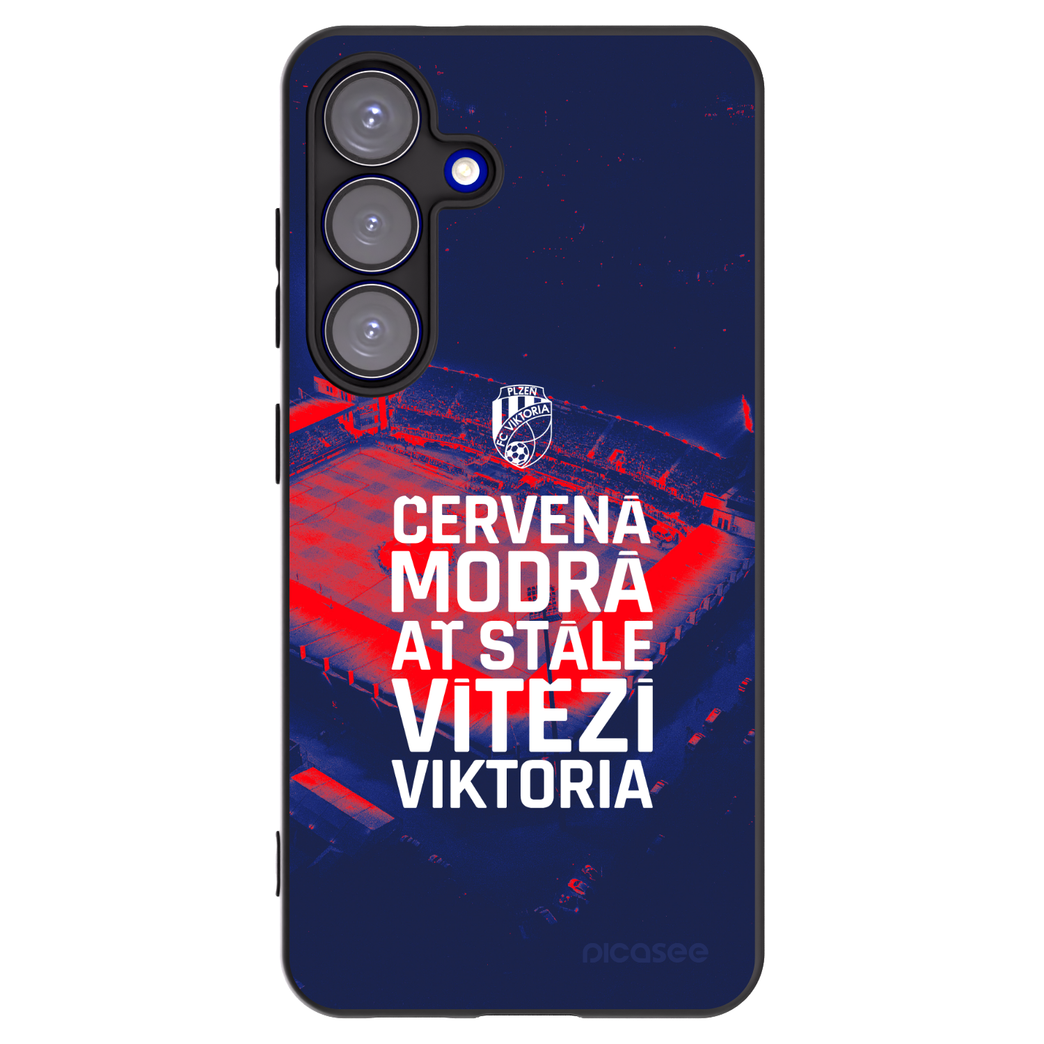 Picasee silikonový černý obal pro Samsung Galaxy S25 5G - FC Viktoria Plzeň E
