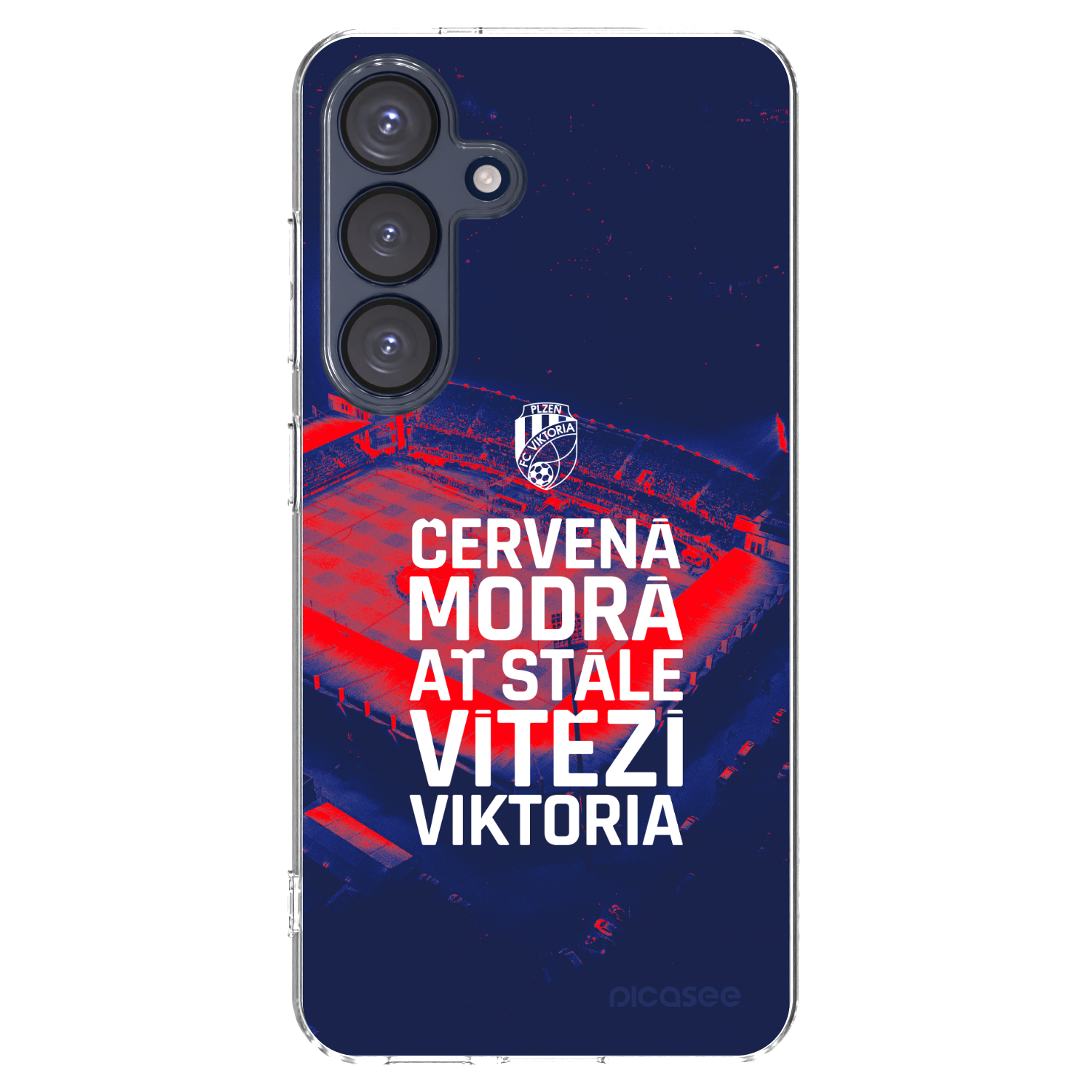 Picasee silikonový průhledný obal pro Samsung Galaxy S25 5G - FC Viktoria Plzeň E