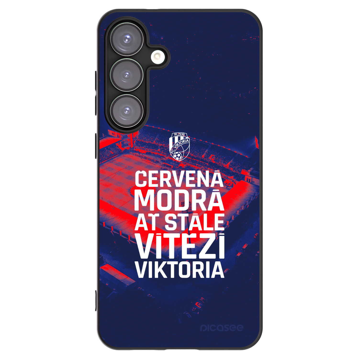 Picasee silikonový černý obal pro Samsung Galaxy S25+ 5G - FC Viktoria Plzeň E
