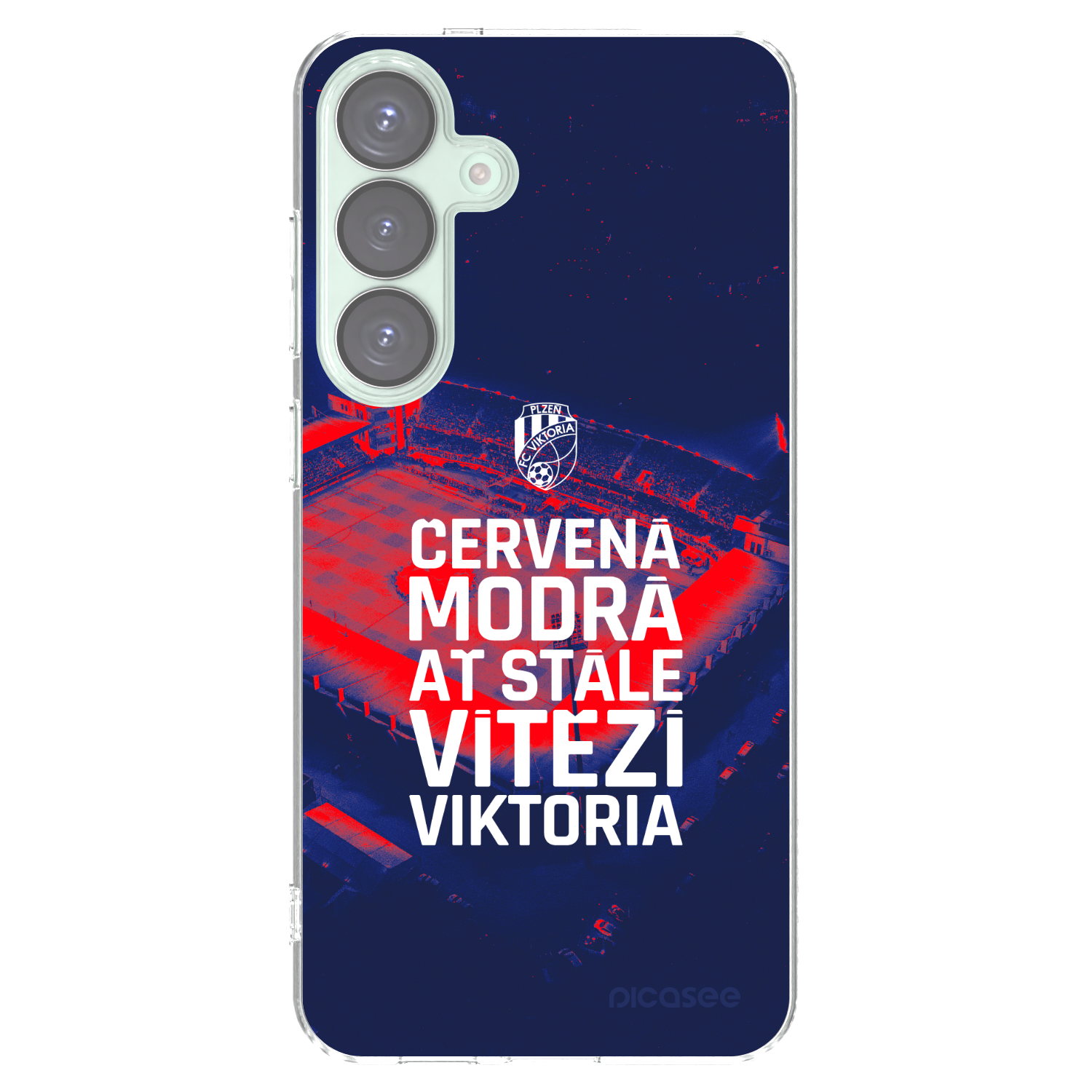 Picasee silikonový průhledný obal pro Samsung Galaxy S25+ 5G - FC Viktoria Plzeň E