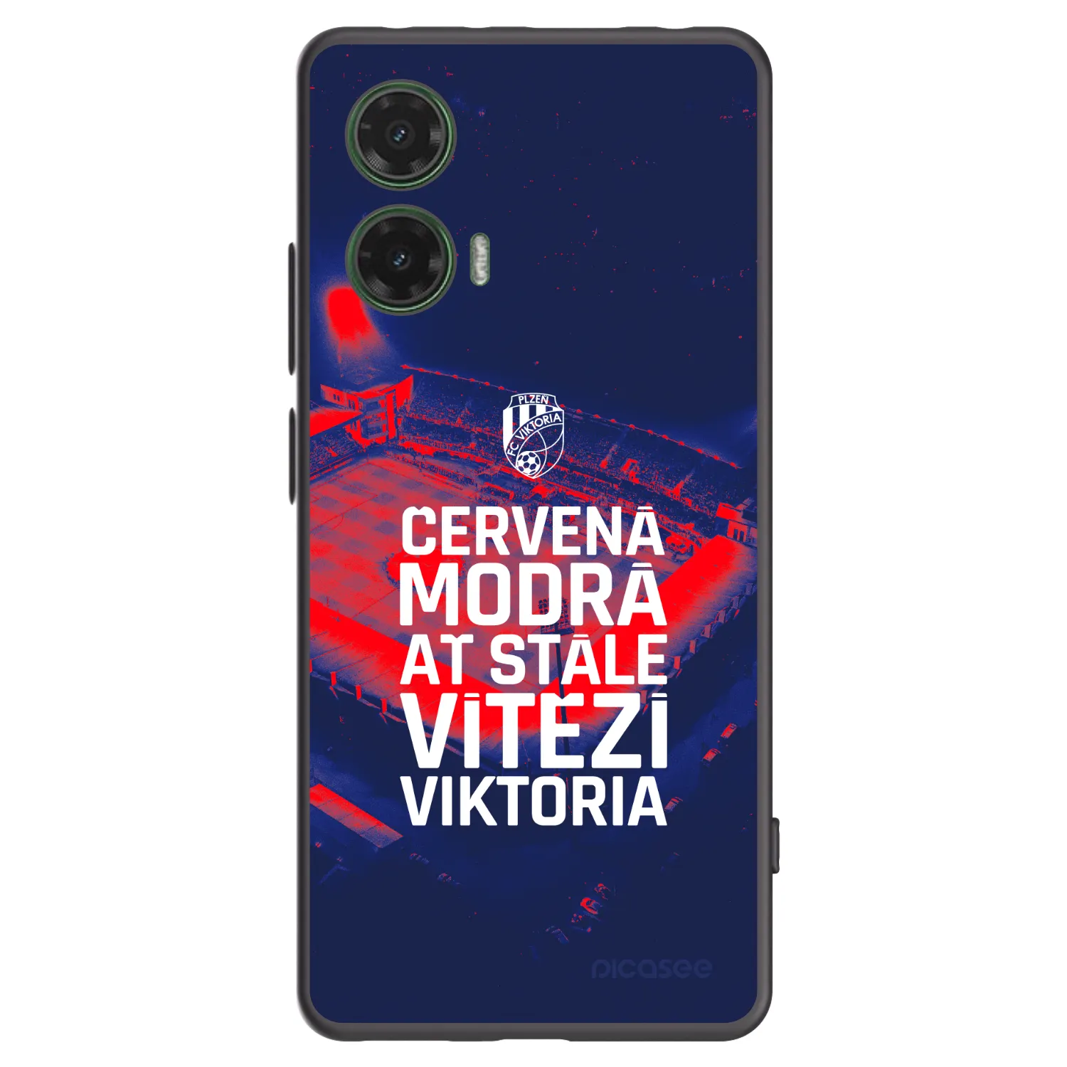 Picasee silikonový černý obal pro Motorola Moto G35 5G - FC Viktoria Plzeň E