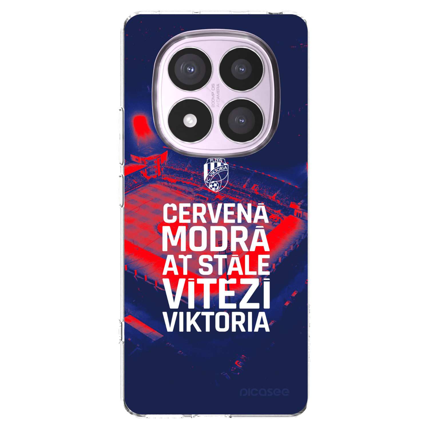 Picasee silikonový průhledný obal pro Xiaomi Redmi Note 14 Pro 4G - FC Viktoria Plzeň E