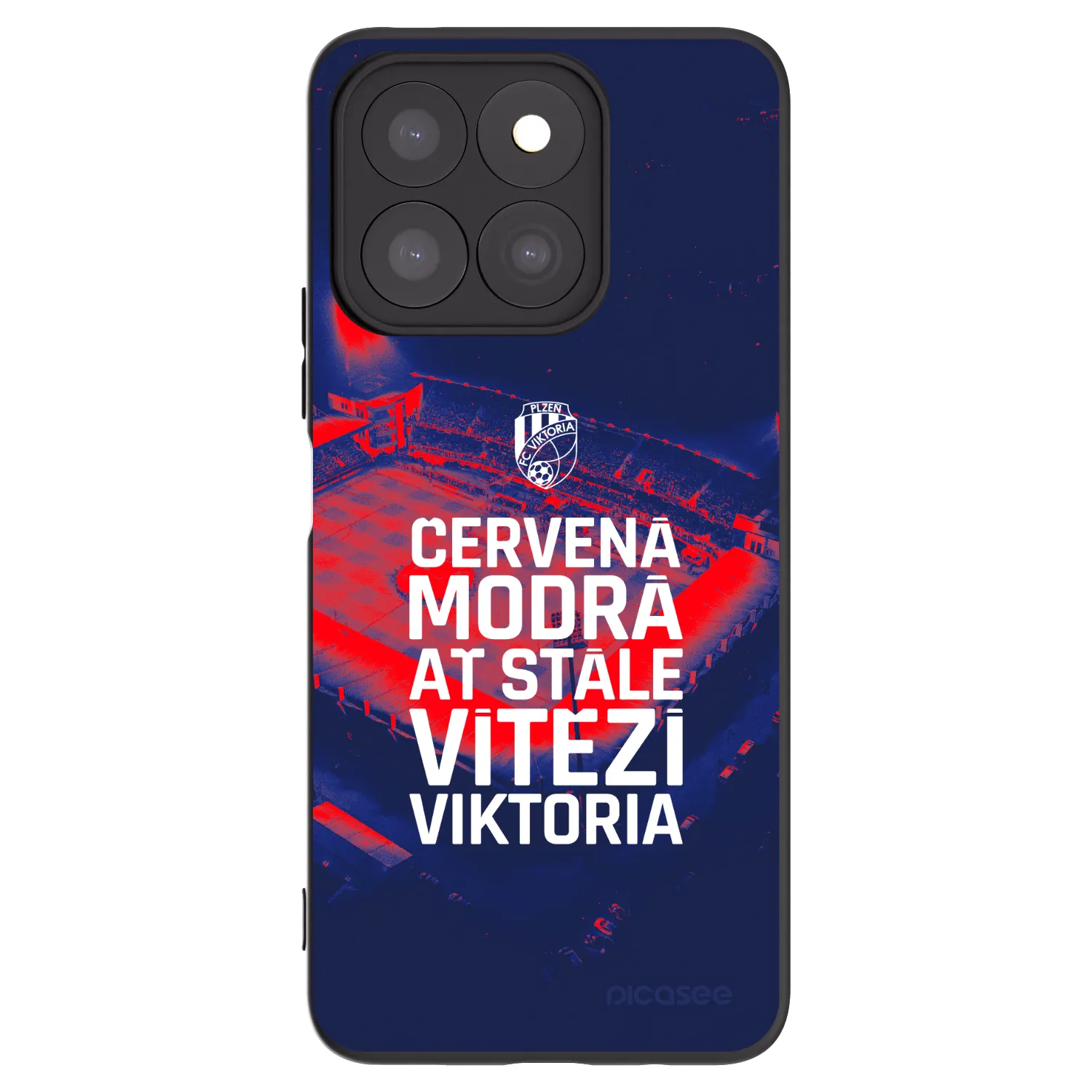 Picasee silikonový černý obal pro Honor X8c - FC Viktoria Plzeň E