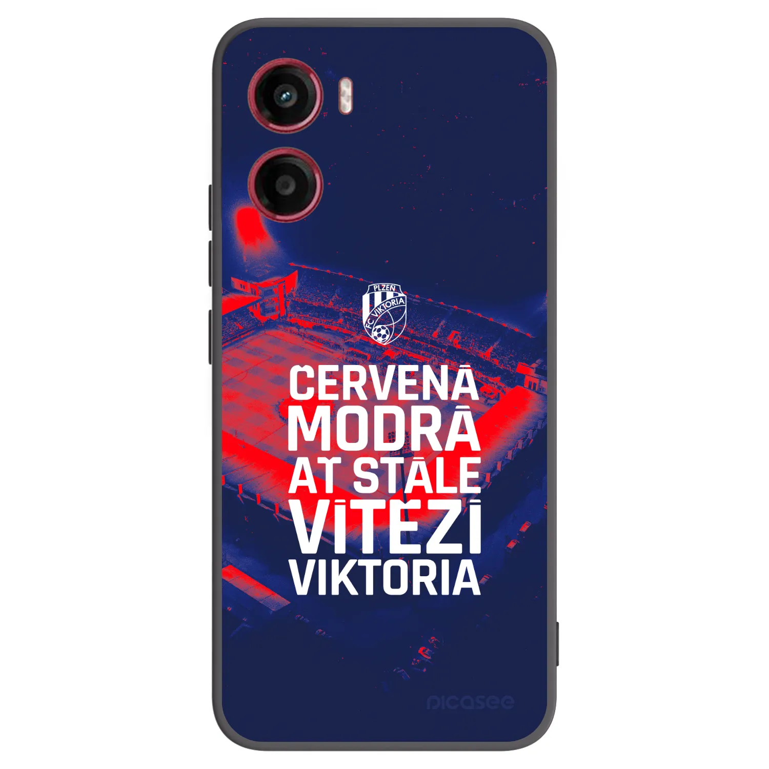 Picasee silikonový černý obal pro Motorola Moto G05 - FC Viktoria Plzeň E