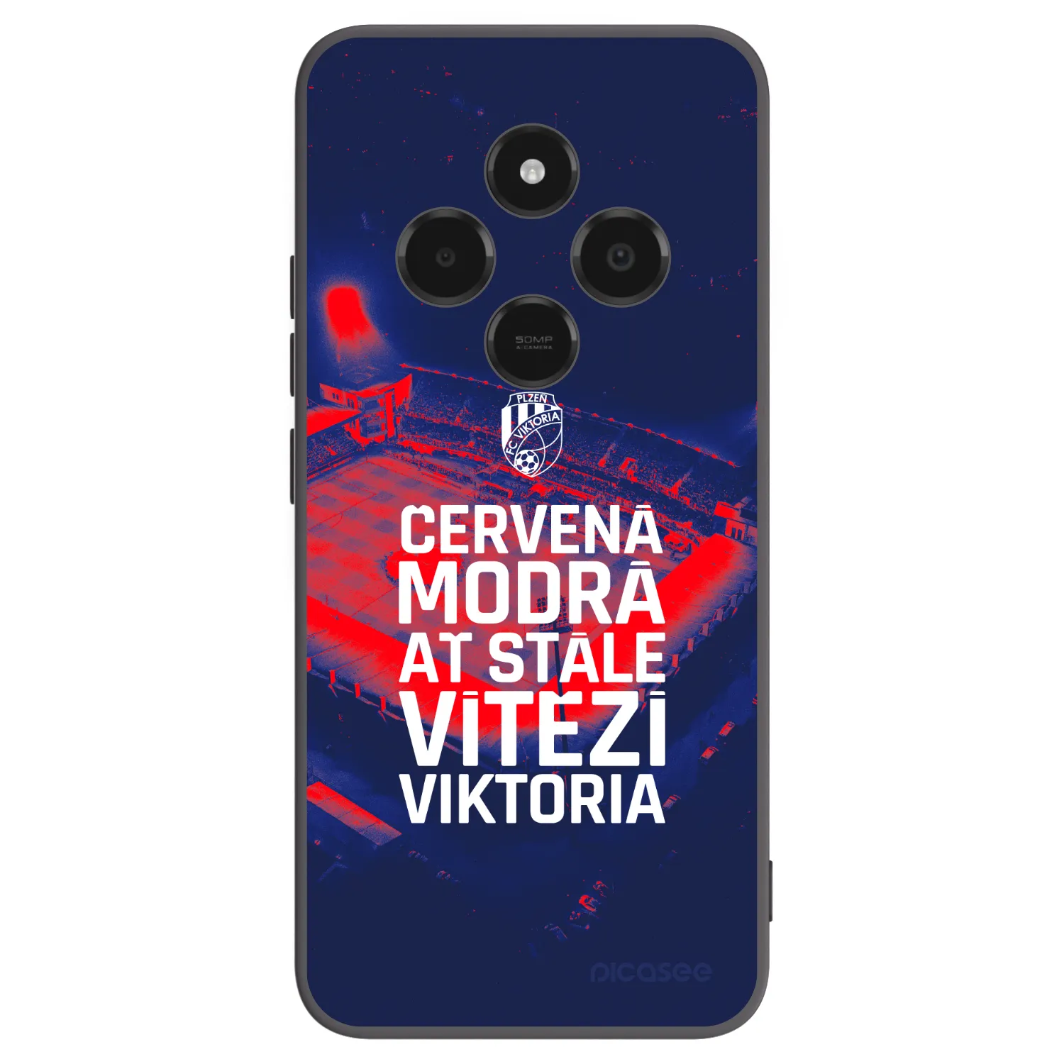 Picasee silikonový černý obal pro Xiaomi Poco C75 - FC Viktoria Plzeň E